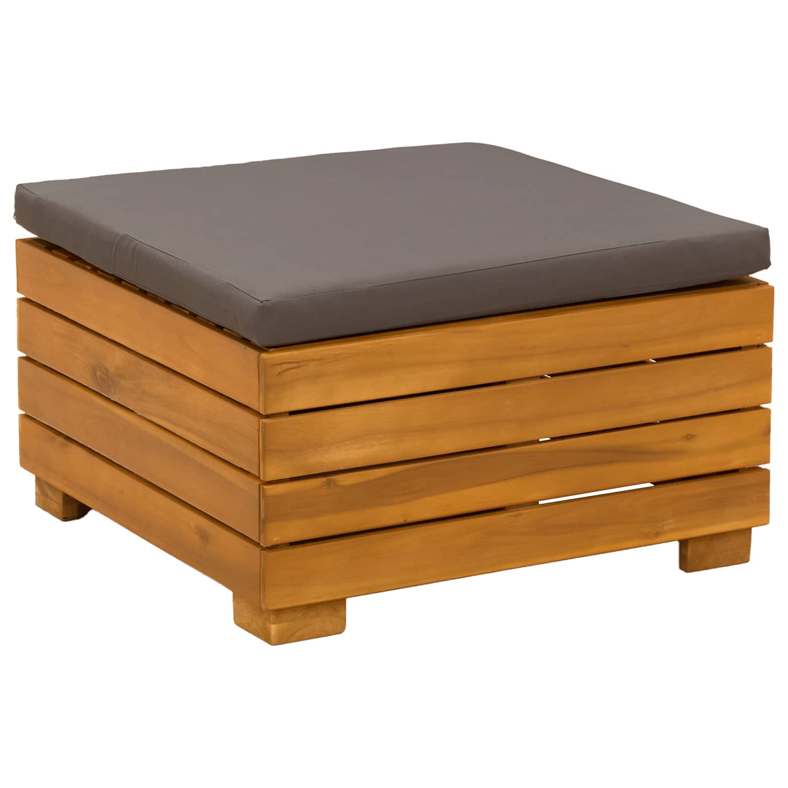 Set vanjskih sofa s jastukom 7 Komad Smeđa Čvrsto drvo akacije