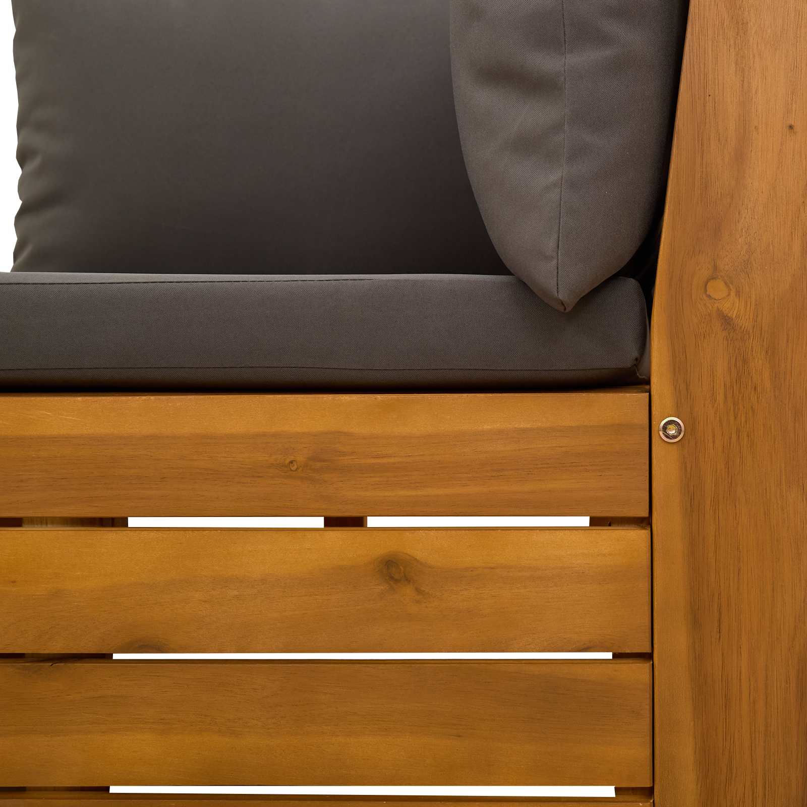 Set lounge namještaja za vrt 2 Komad Smeđa Čvrsto drvo akacije
