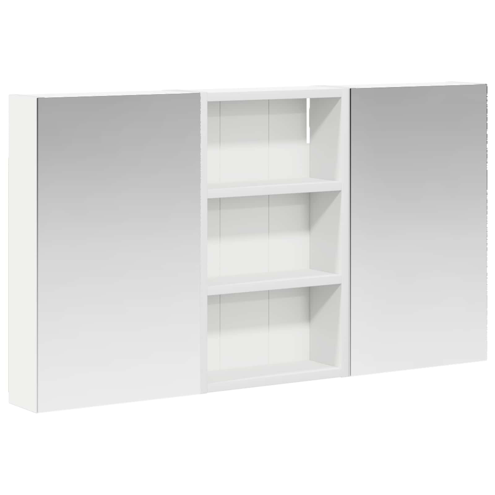 Set ormarića za kupaonicu S LED lampica 3 pcs 90 x 10,5 x 50 cm
