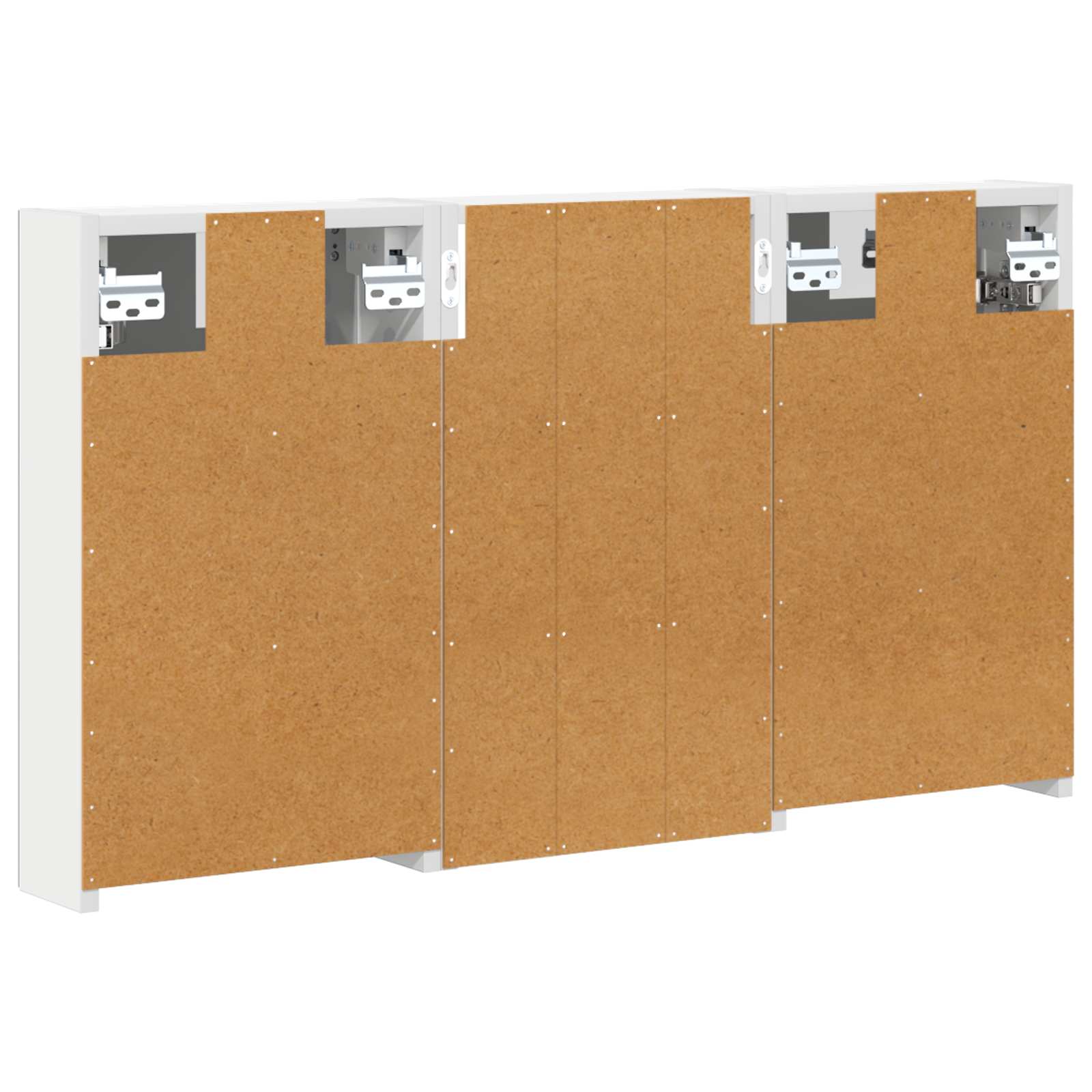 Set ormarića za kupaonicu S LED lampica 3 pcs 90 x 10,5 x 50 cm