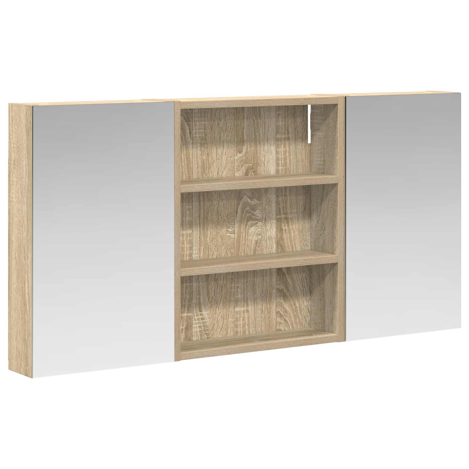 Set ormarića za kupaonicu s policom 3 pcs 100 x 10,5 x 50 cm
