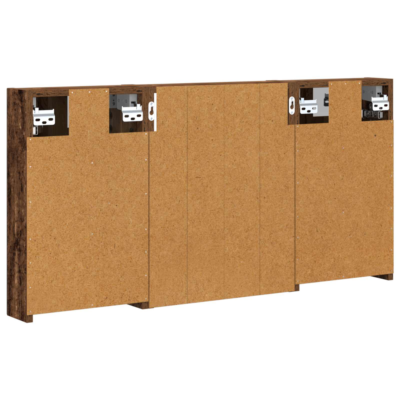 Set ormarića za kupaonicu s policom 3 pcs 100 x 10,5 x 50 cm