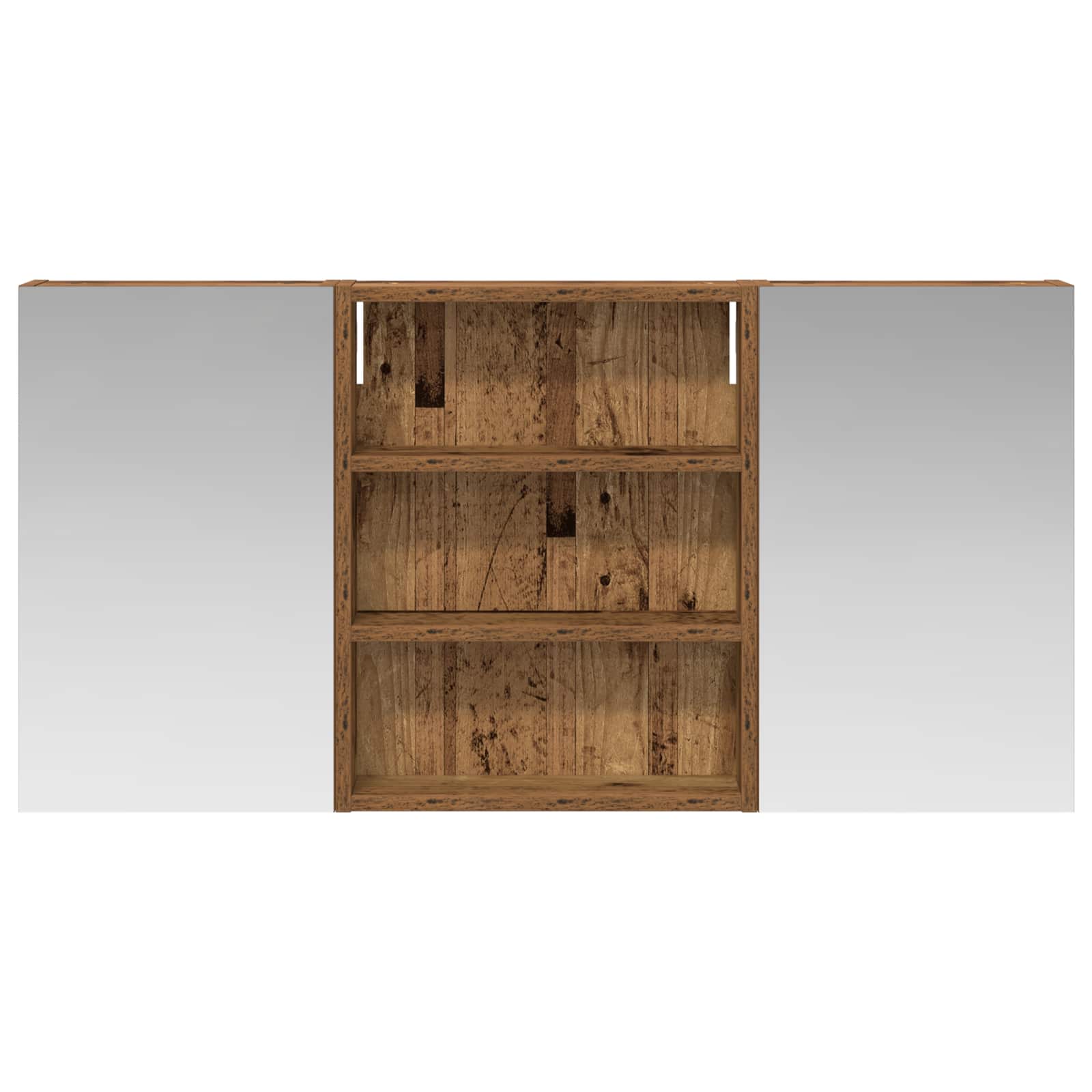 Set ormarića za kupaonicu s policom 3 pcs 100 x 10,5 x 50 cm