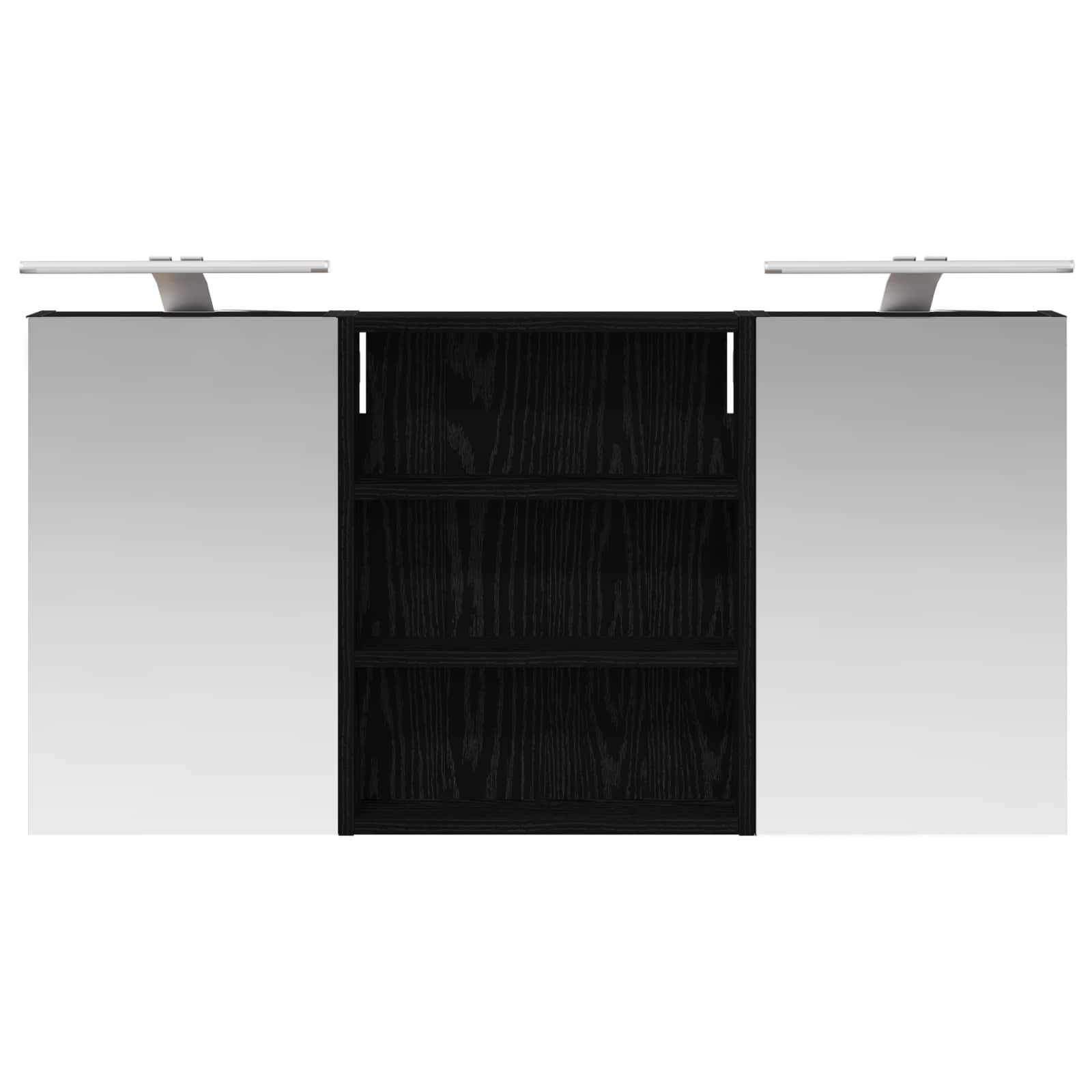 Set ormarića za kupaonicu s policom 3 pcs 100 x 10,5 x 50 cm