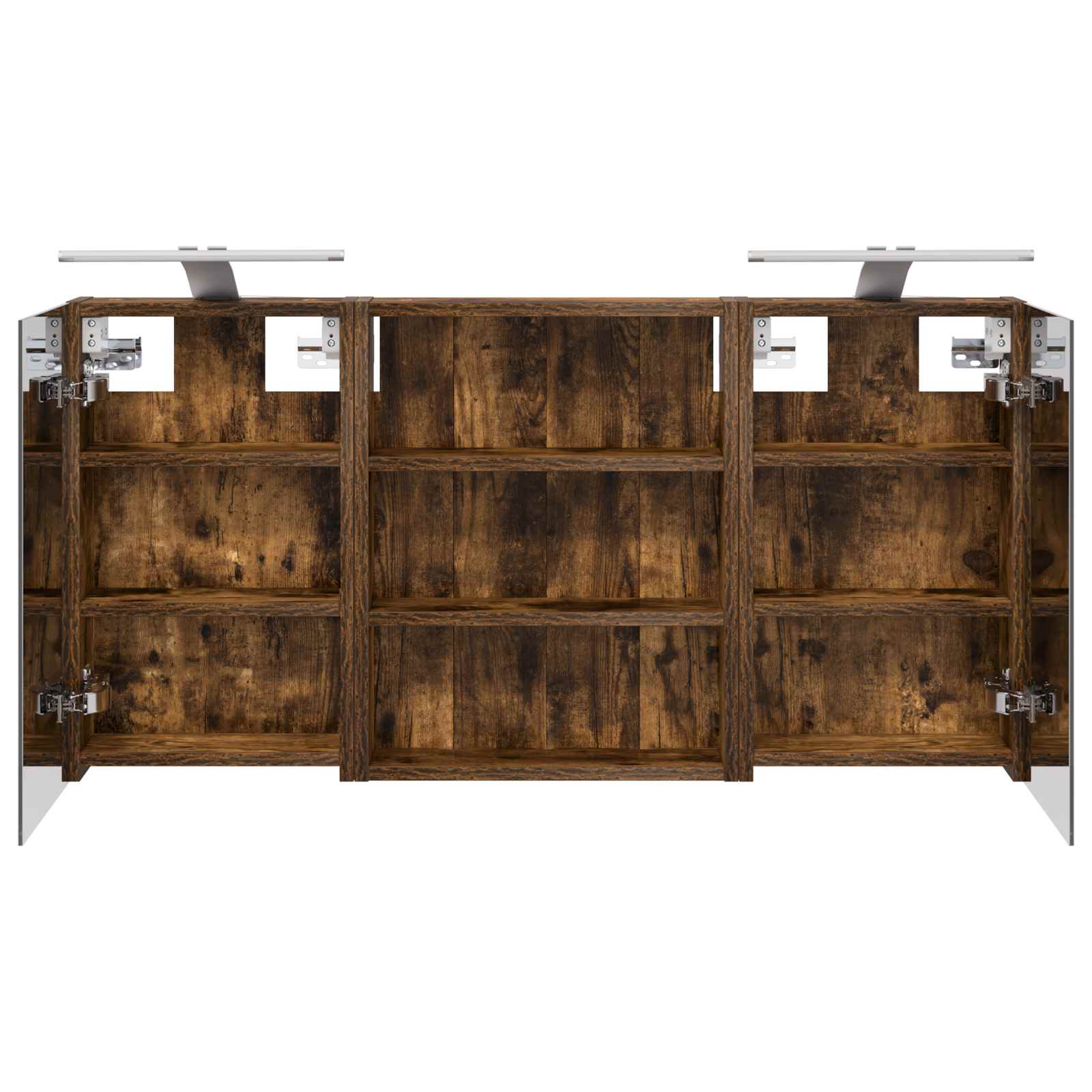 Set ormarića za kupaonicu s policom 3 pcs 100 x 10,5 x 50 cm