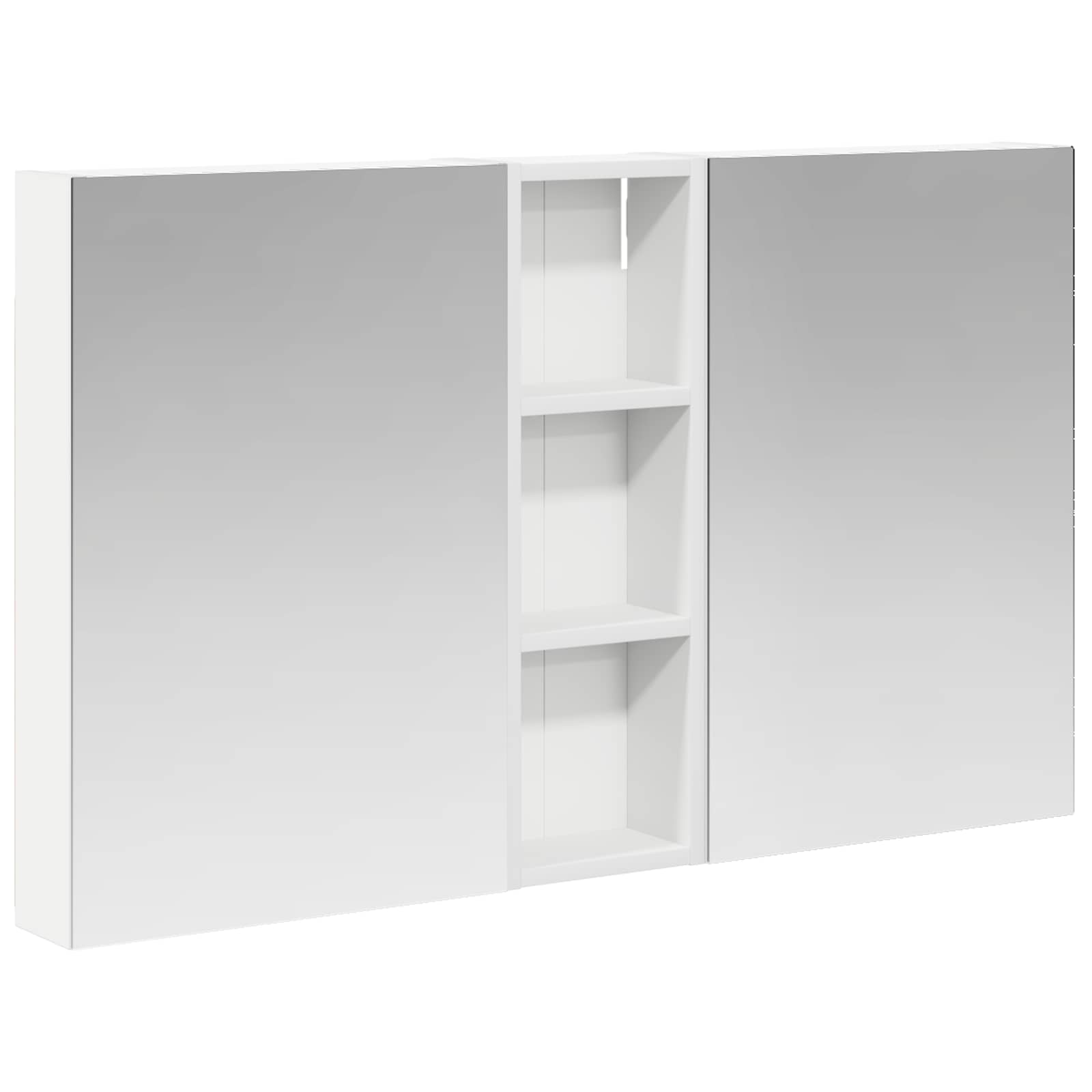Set ormarića za kupaonicu s policom 3 pcs 100 x 10,5 x 60,5 cm