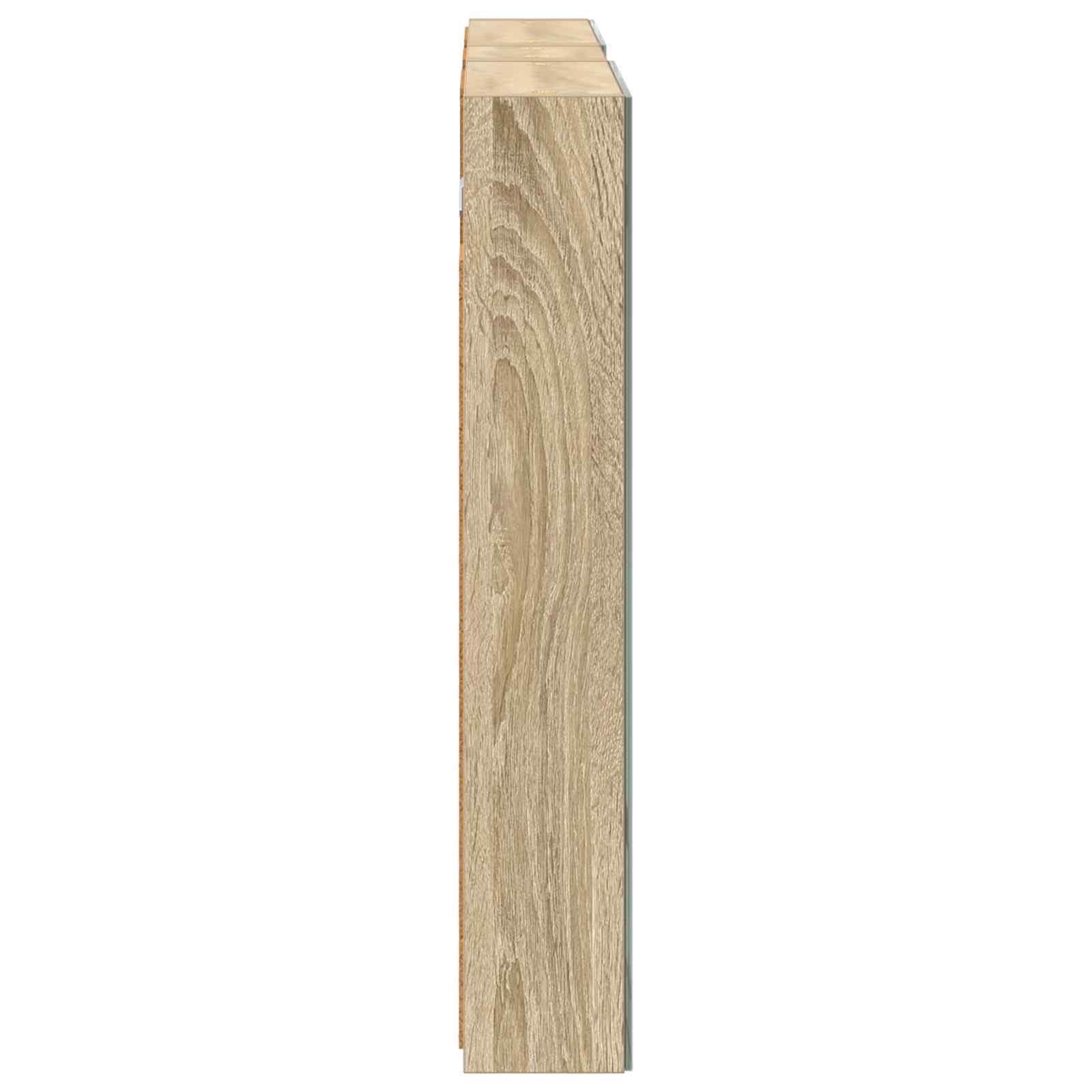 Set ormarića za kupaonicu s policom 3 pcs 100 x 10,5 x 60,5 cm