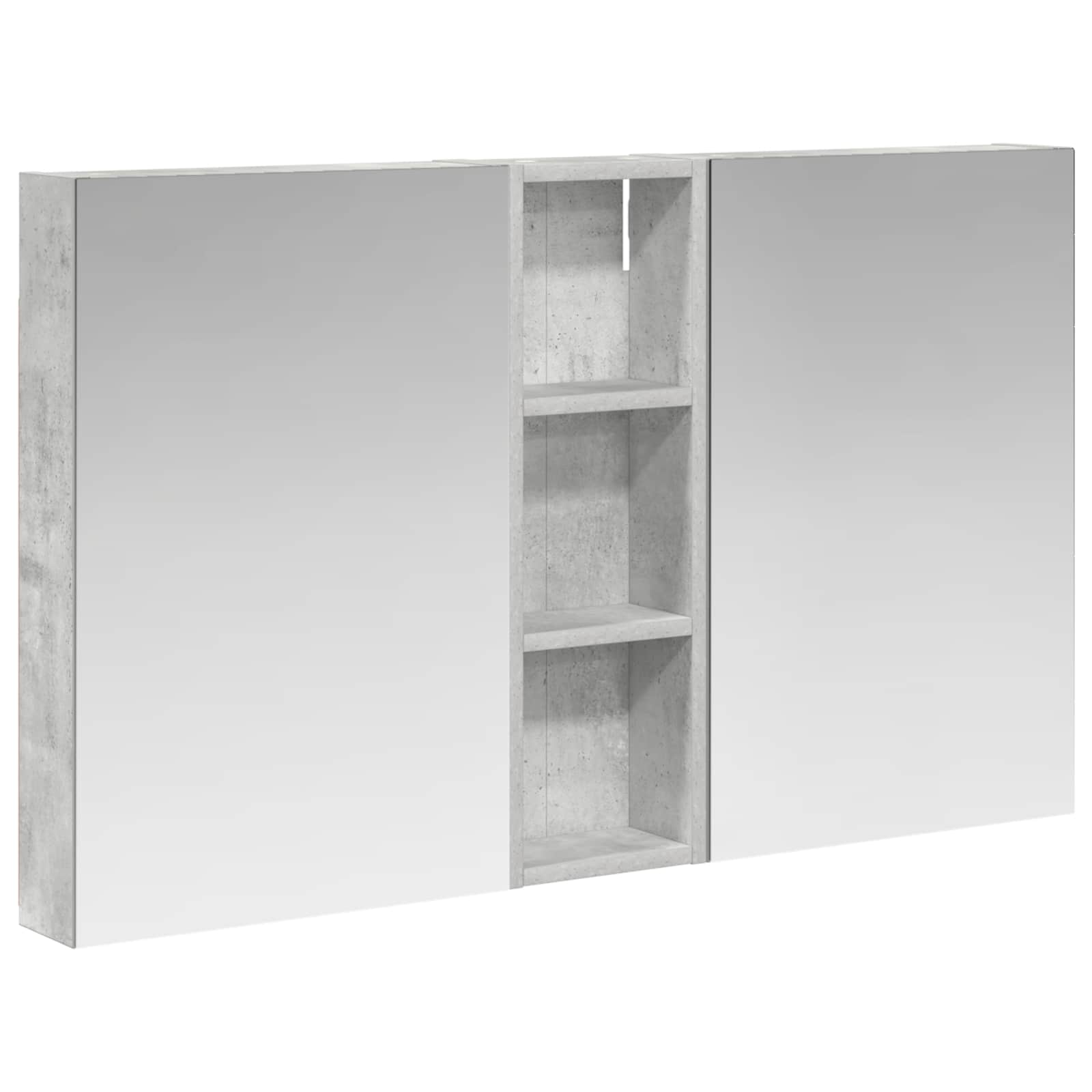 Set ormarića za kupaonicu s policom 3 pcs 100 x 10,5 x 60,5 cm