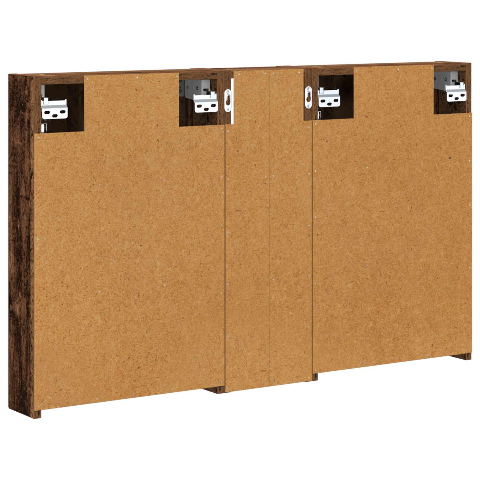 Set ormarića za kupaonicu s policom 3 pcs 100 x 10,5 x 60,5 cm
