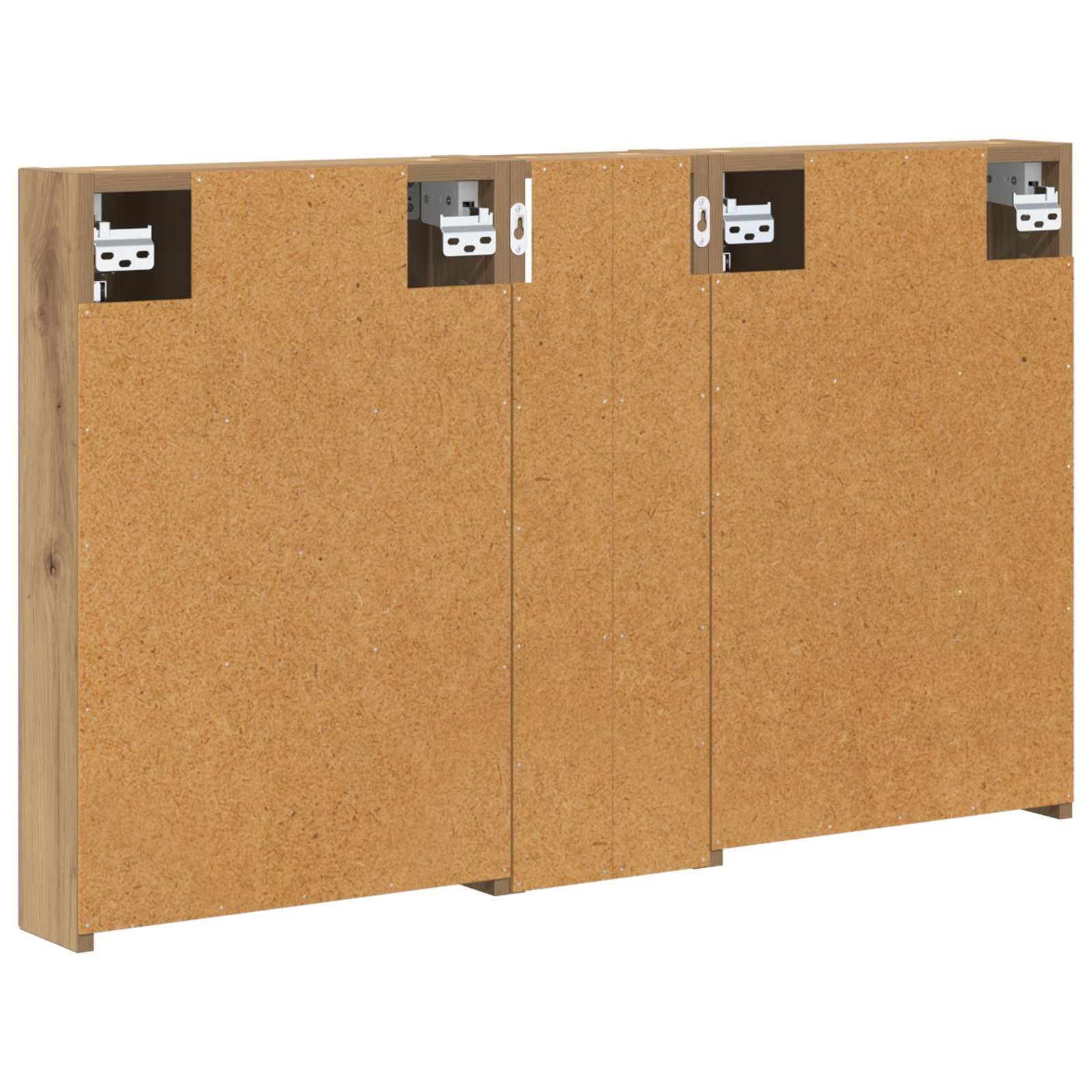 Set ormarića za kupaonicu s policom 3 pcs 100 x 10,5 x 60,5 cm