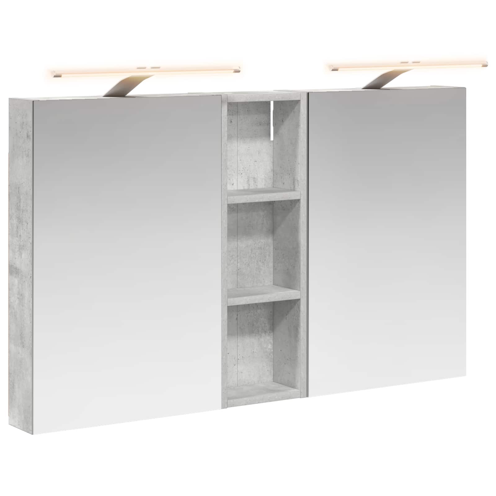 Set ormarića za kupaonicu s policom 3 pcs 100 x 10,5 x 60,5 cm
