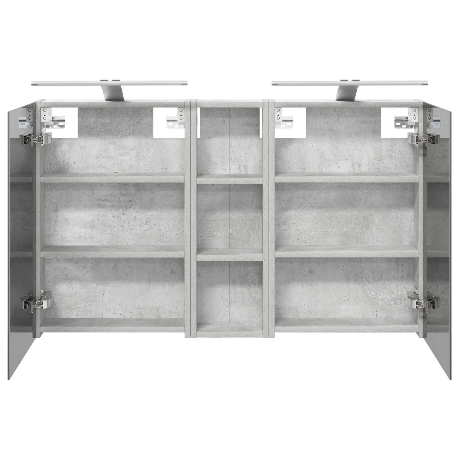 Set ormarića za kupaonicu s policom 3 pcs 100 x 10,5 x 60,5 cm