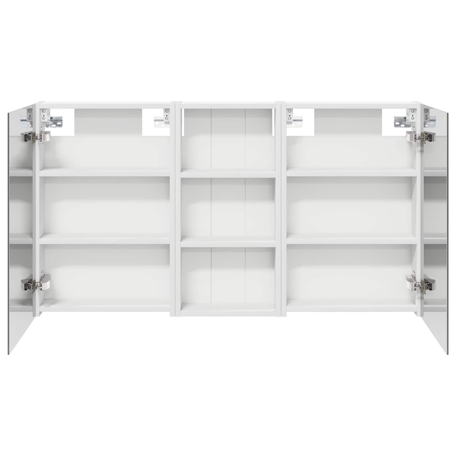 Set ormarića za kupaonicu s policom 3 pcs 110 x 10,5 x 60,5 cm
