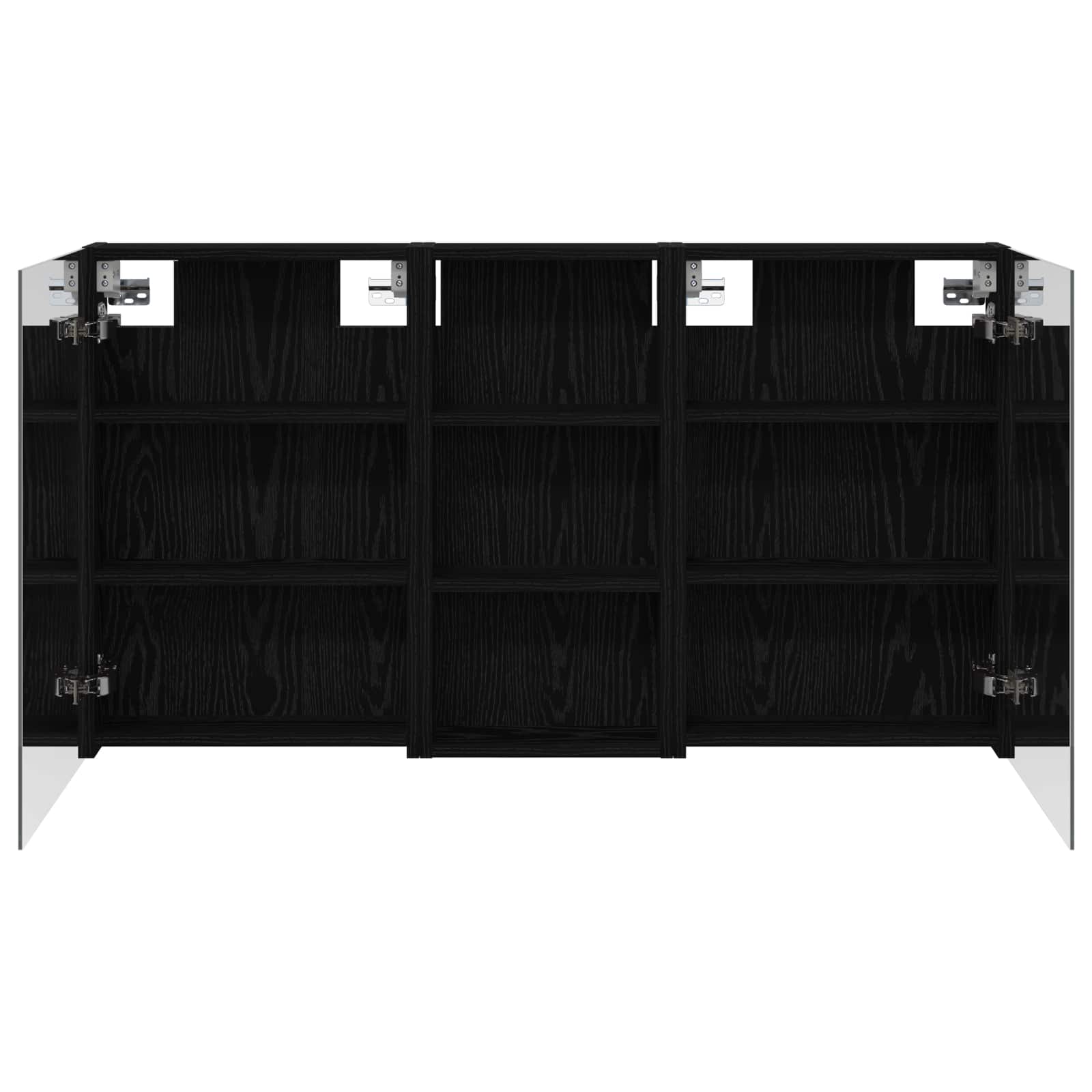 Set ormarića za kupaonicu s policom 3 pcs 110 x 10,5 x 60,5 cm