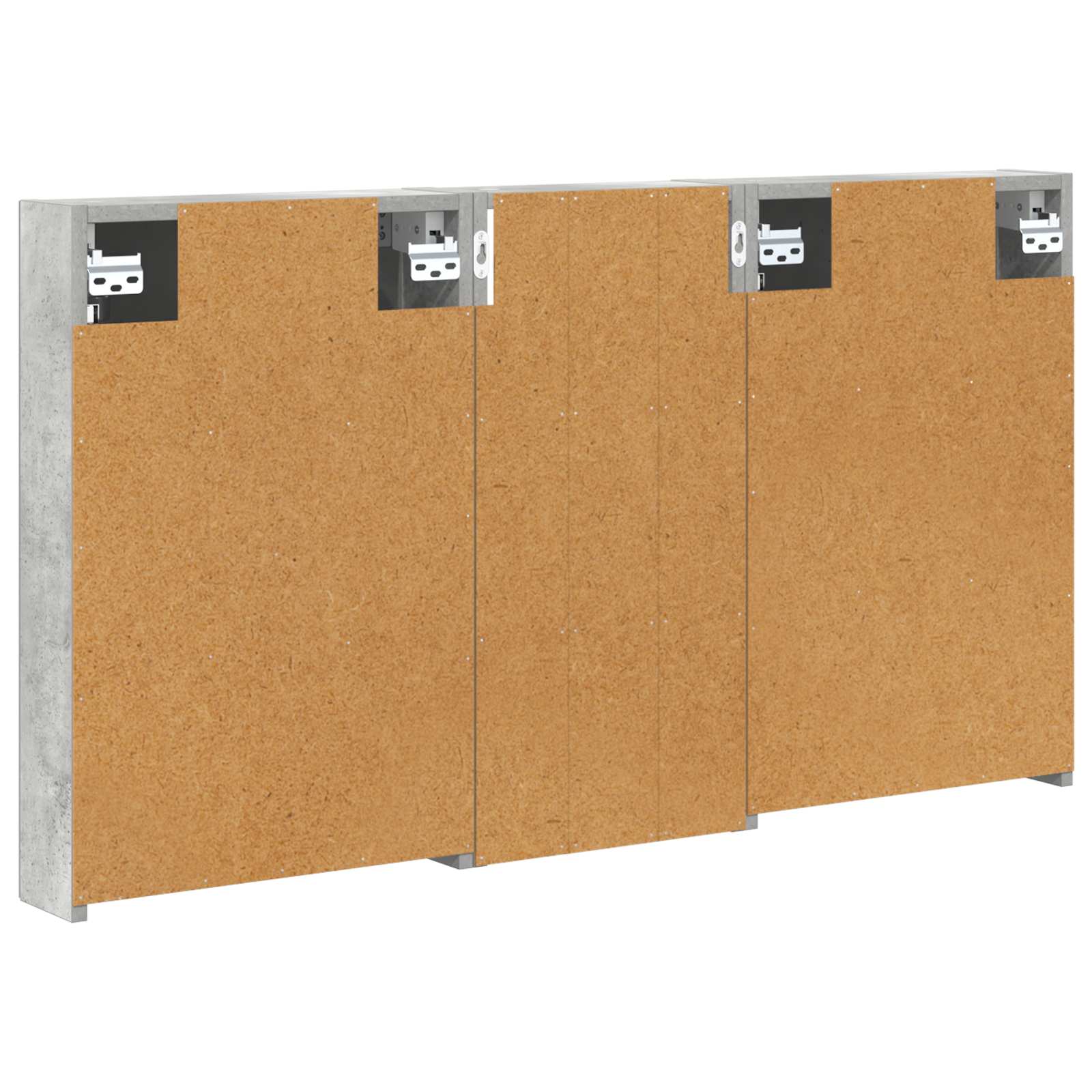Set ormarića za kupaonicu s policom 3 pcs 110 x 10,5 x 60,5 cm