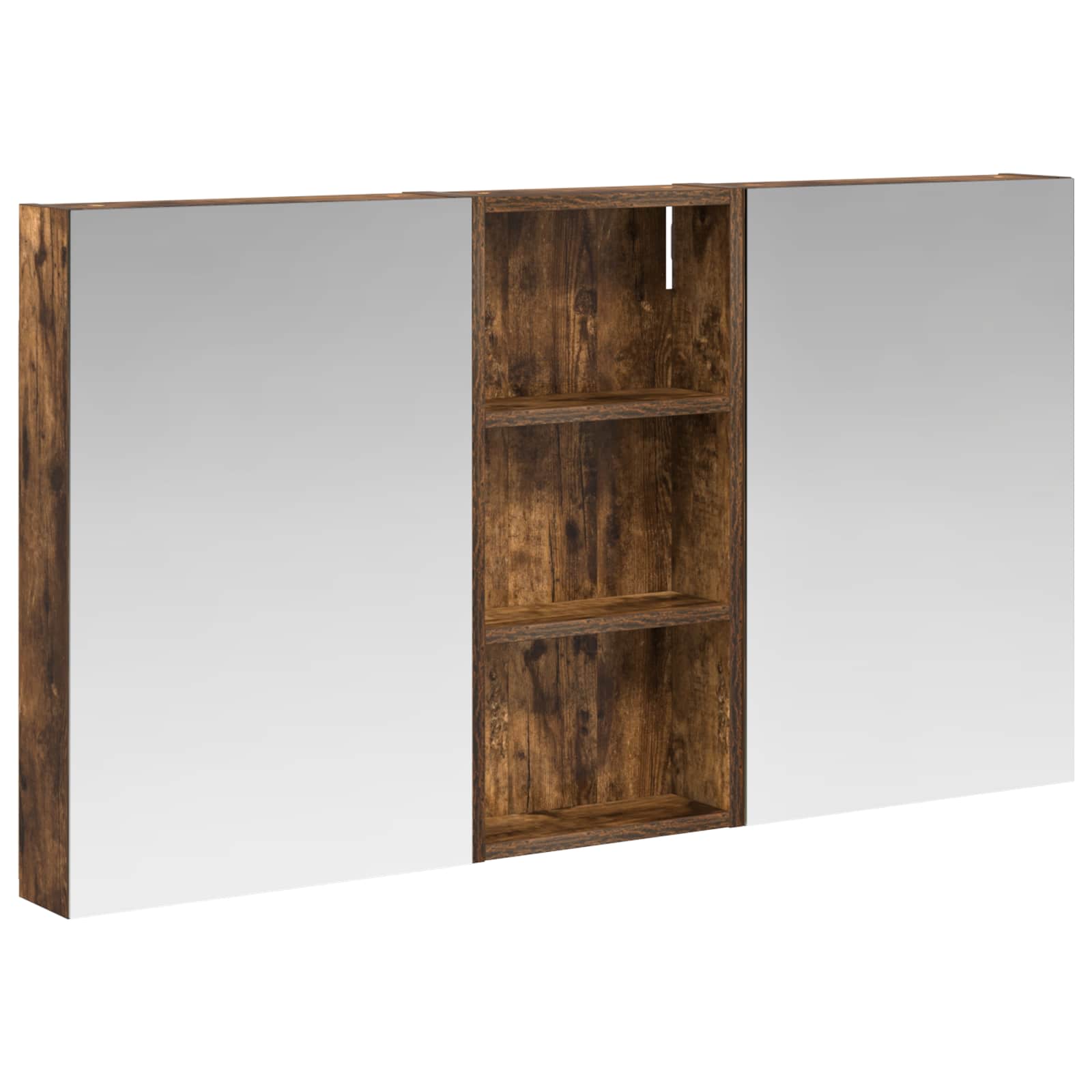 Set ormarića za kupaonicu s policom 3 pcs 110 x 10,5 x 60,5 cm