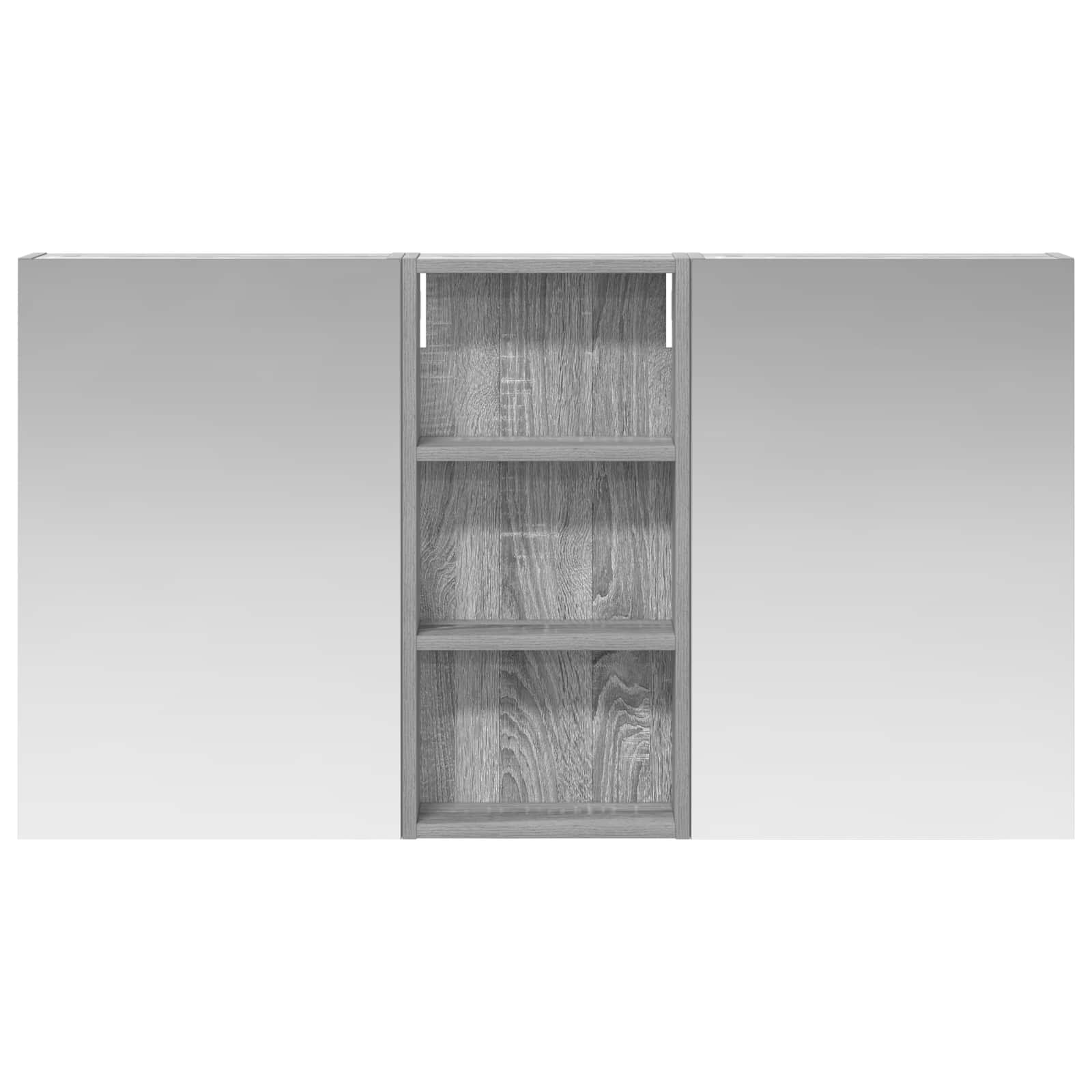 Set ormarića za kupaonicu s policom 3 pcs 110 x 10,5 x 60,5 cm