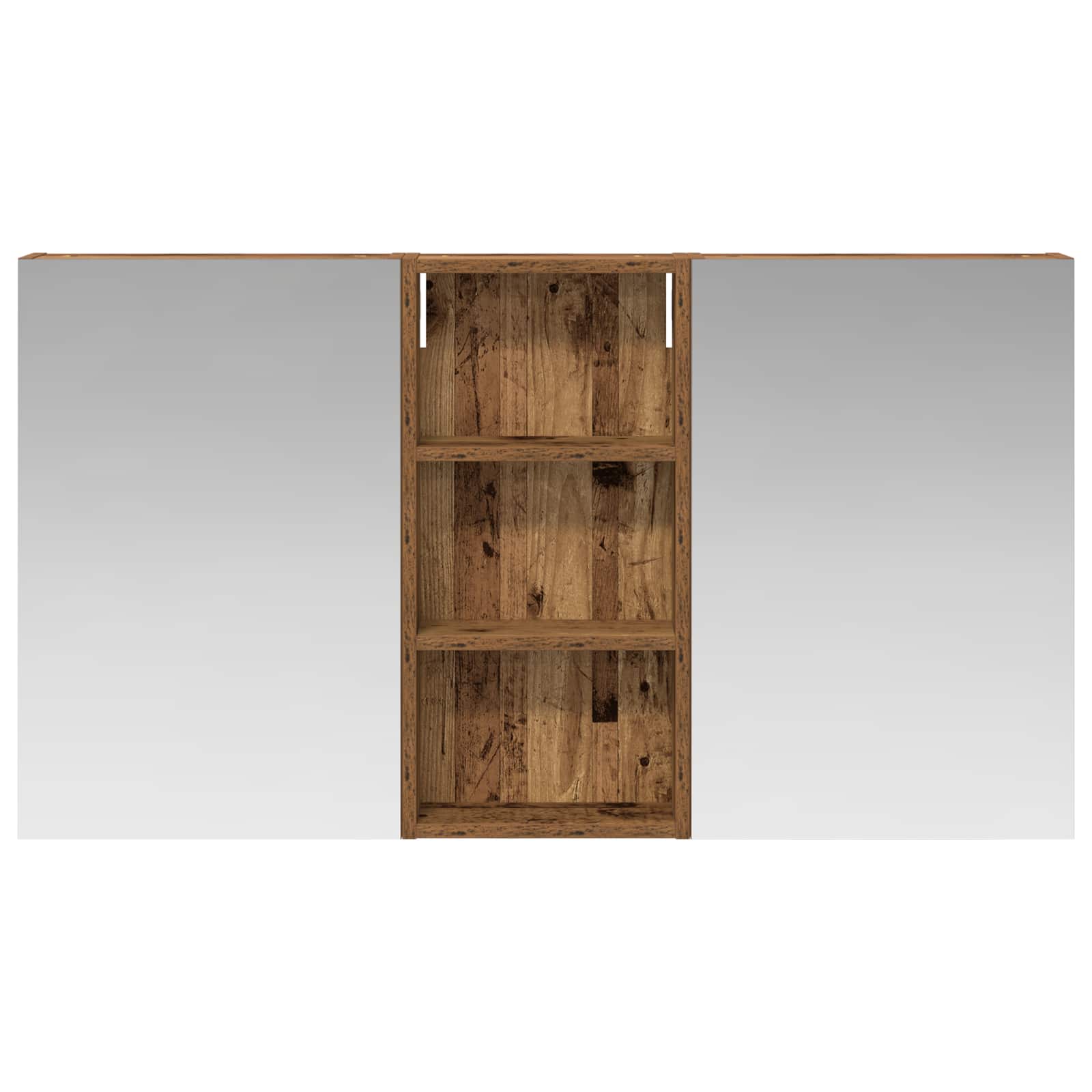 Set ormarića za kupaonicu s policom 3 pcs 110 x 10,5 x 60,5 cm