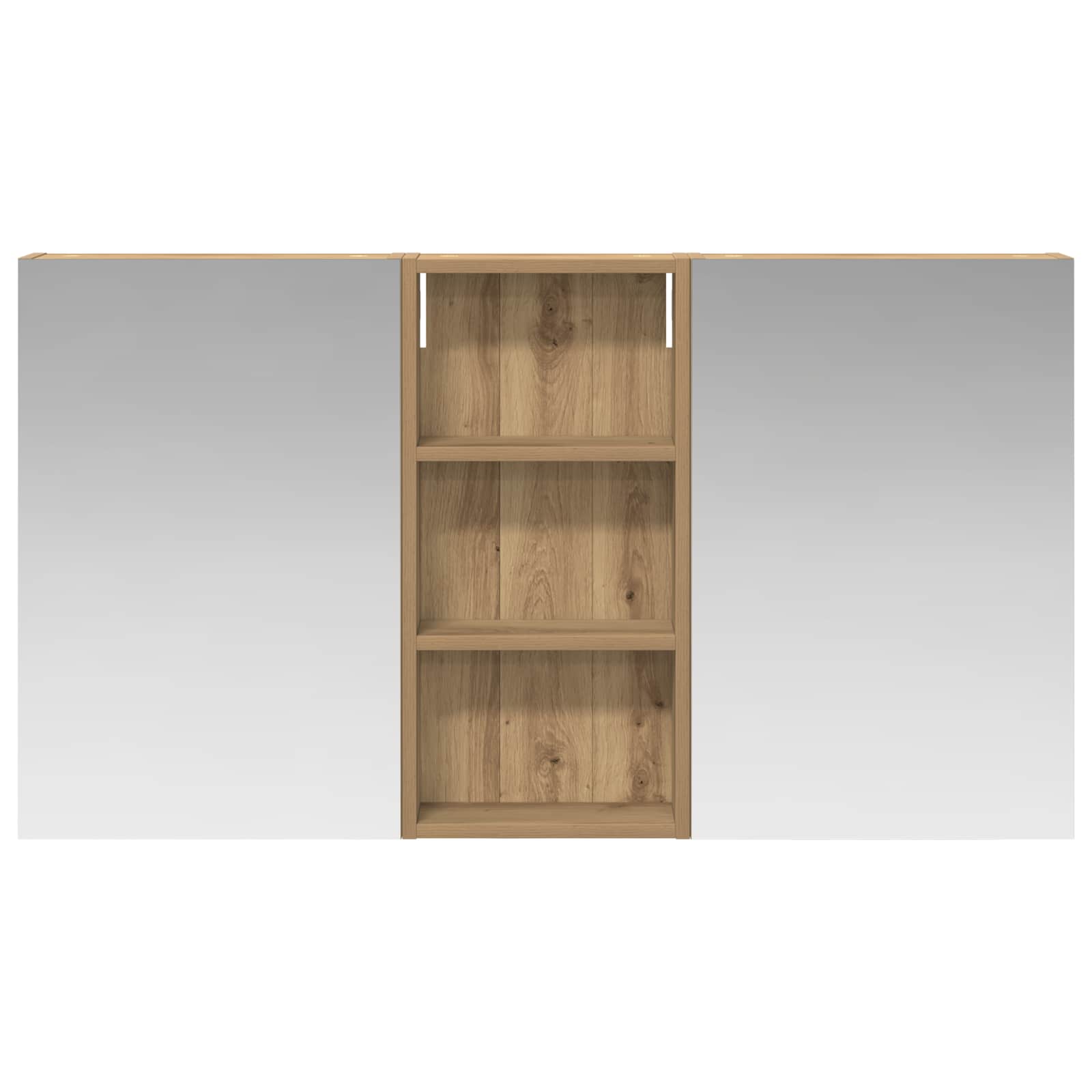 Set ormarića za kupaonicu s policom 3 pcs 110 x 10,5 x 60,5 cm