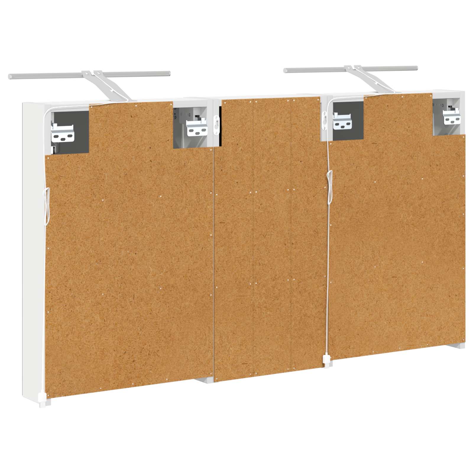 Set ormarića za kupaonicu s policom 3 pcs 110 x 10,5 x 60,5 cm