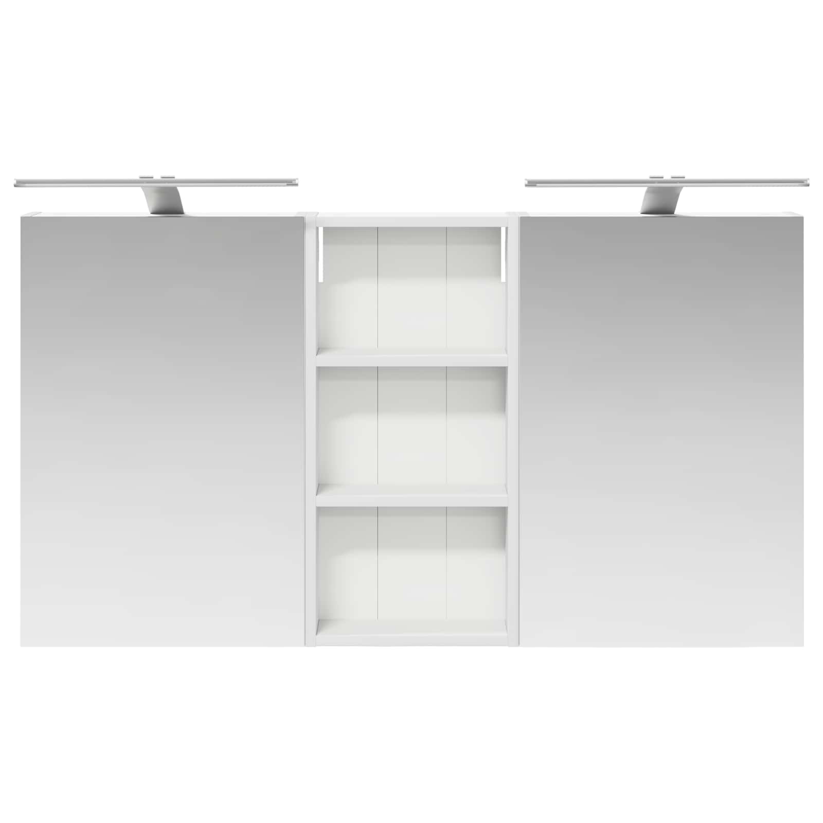 Set ormarića za kupaonicu s policom 3 pcs 110 x 10,5 x 60,5 cm