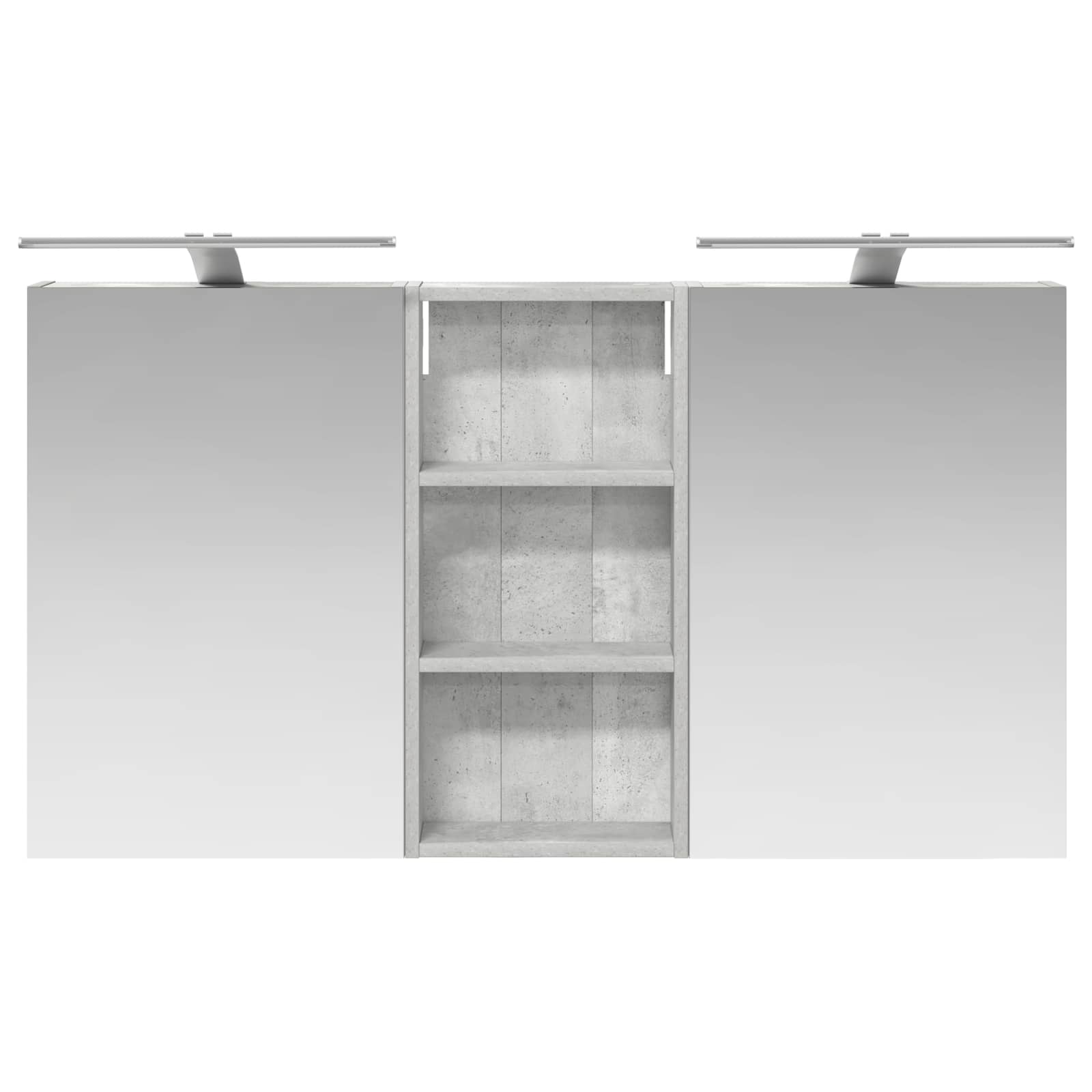 Set ormarića za kupaonicu s policom 3 pcs 110 x 10,5 x 60,5 cm