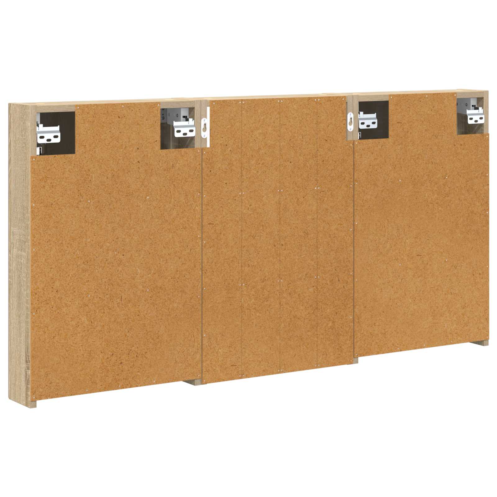 Set ormarića za kupaonicu s policom 3 pcs 120 x 10,5 x 60,5 cm