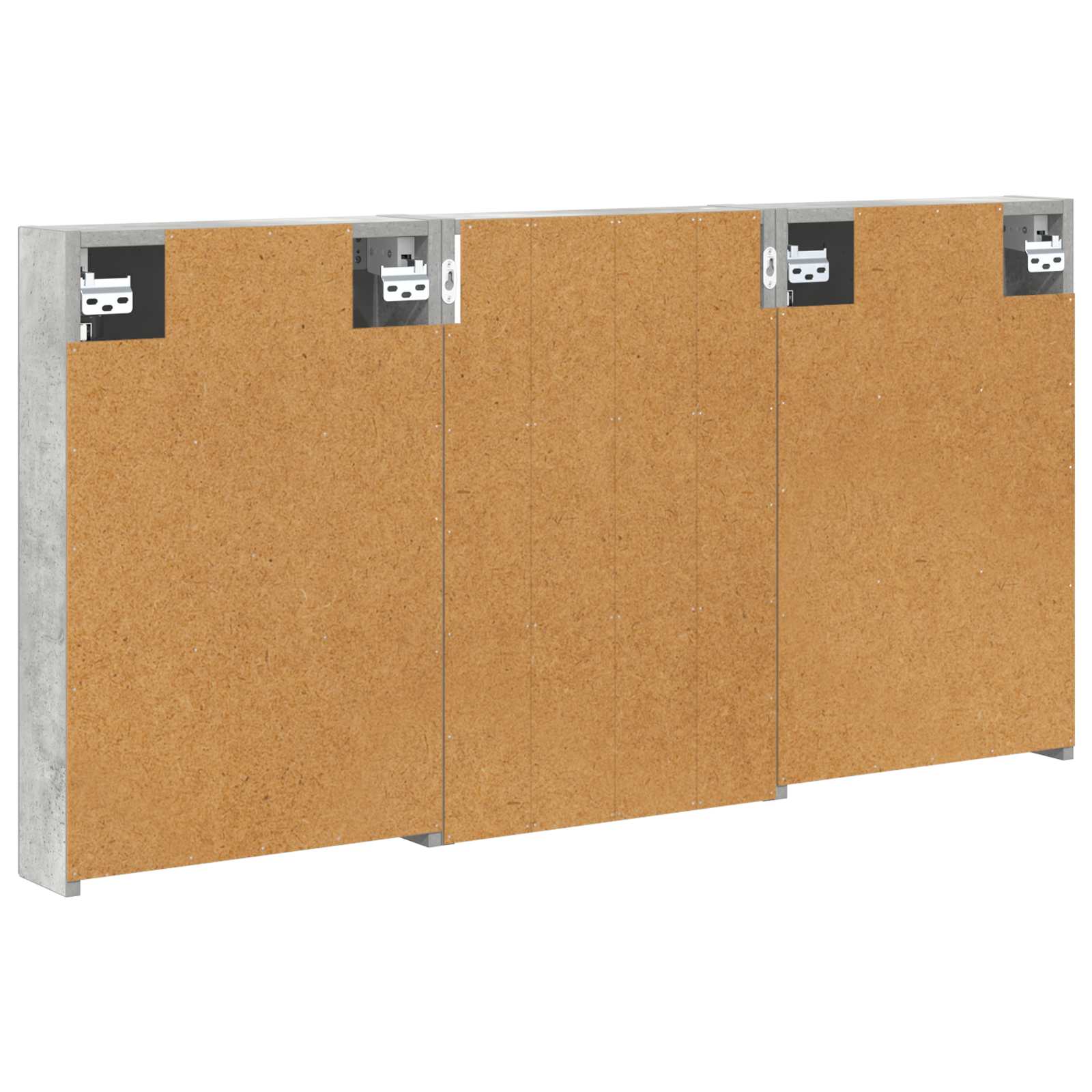 Set ormarića za kupaonicu s policom 3 pcs 120 x 10,5 x 60,5 cm