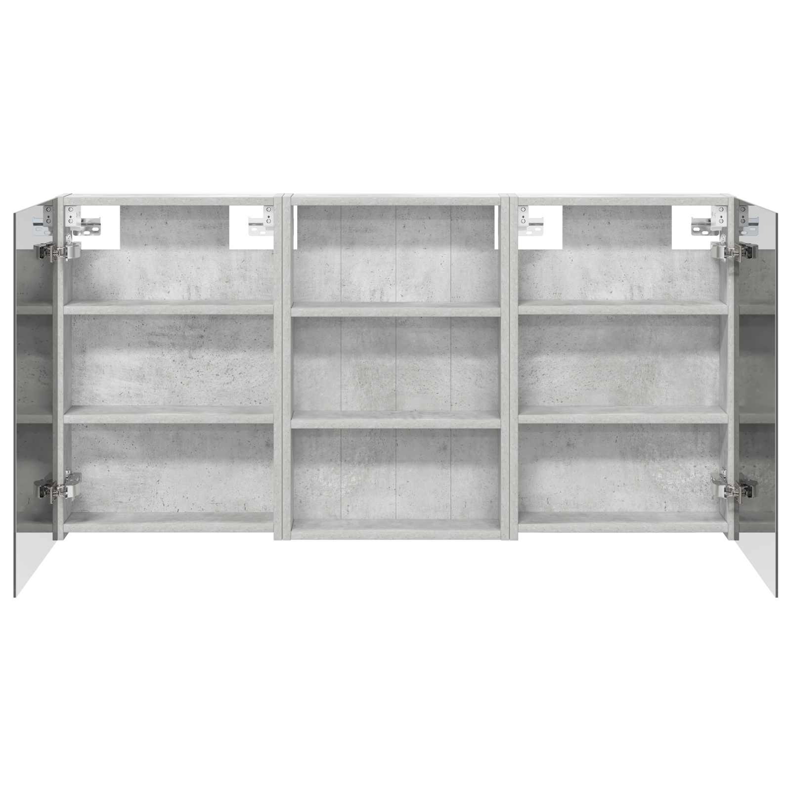 Set ormarića za kupaonicu s policom 3 pcs 120 x 10,5 x 60,5 cm