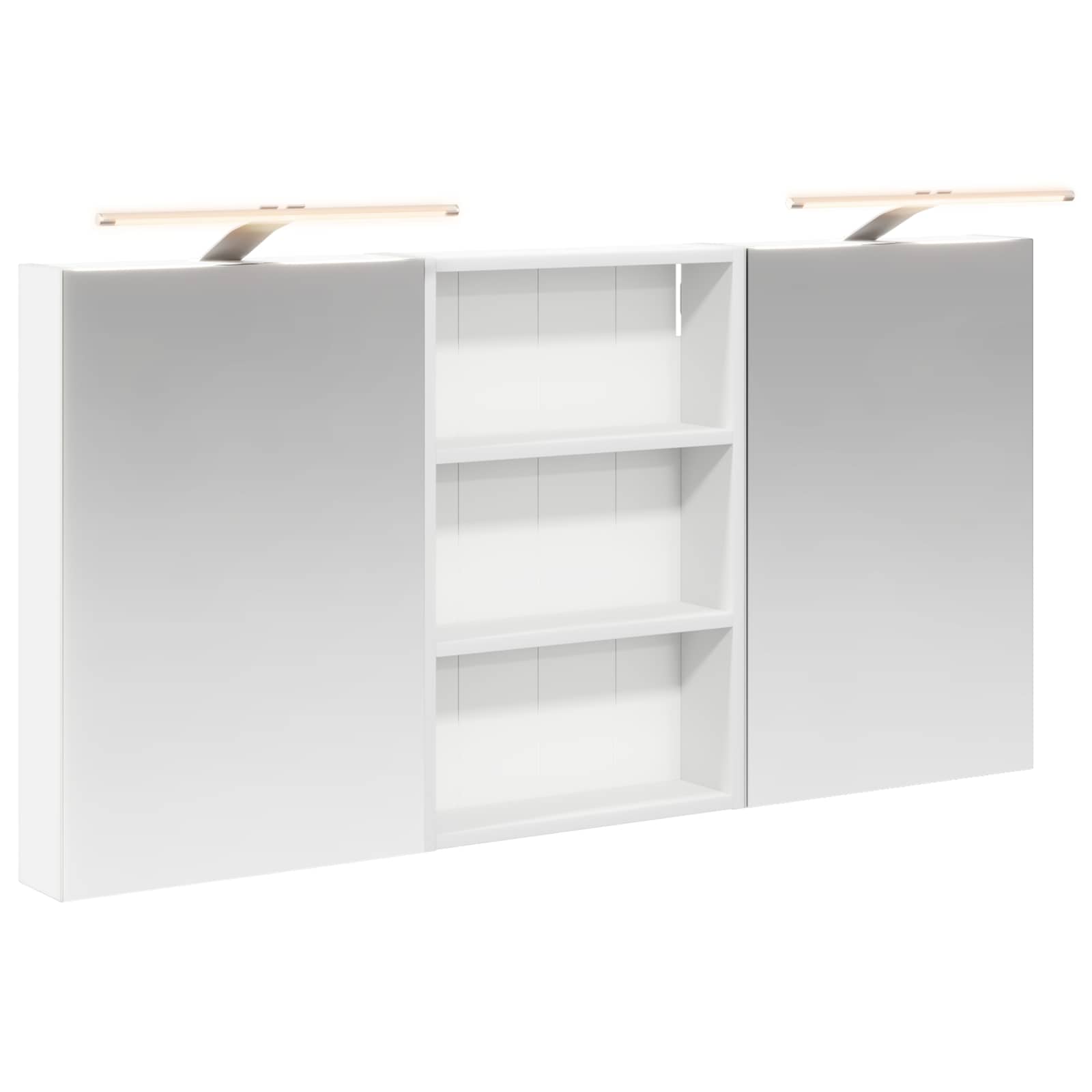 Set ormarića za kupaonicu s policom 3 pcs 120 x 10,5 x 60,5 cm