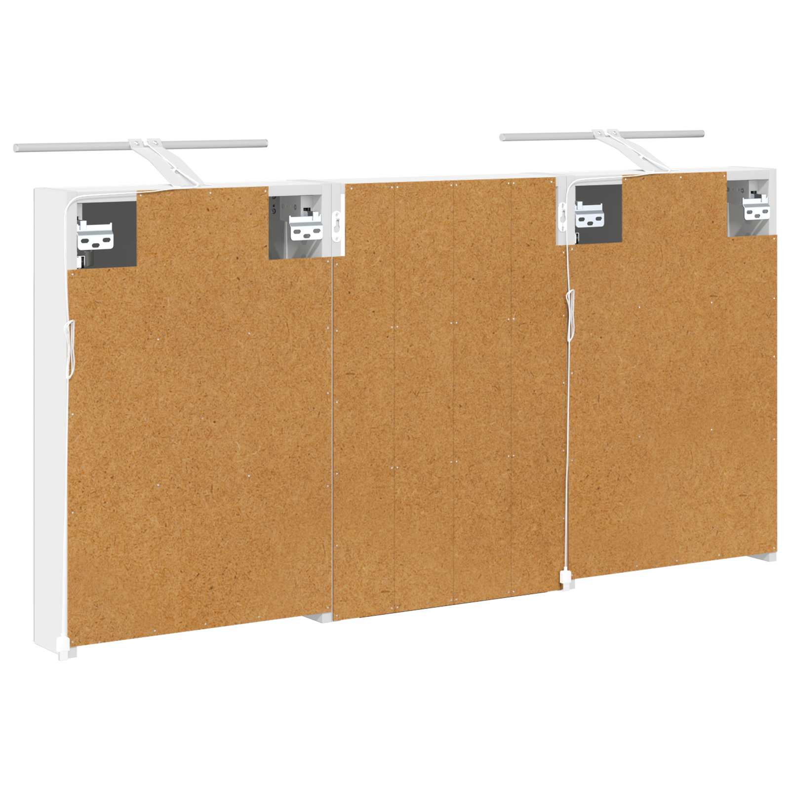 Set ormarića za kupaonicu s policom 3 pcs 120 x 10,5 x 60,5 cm