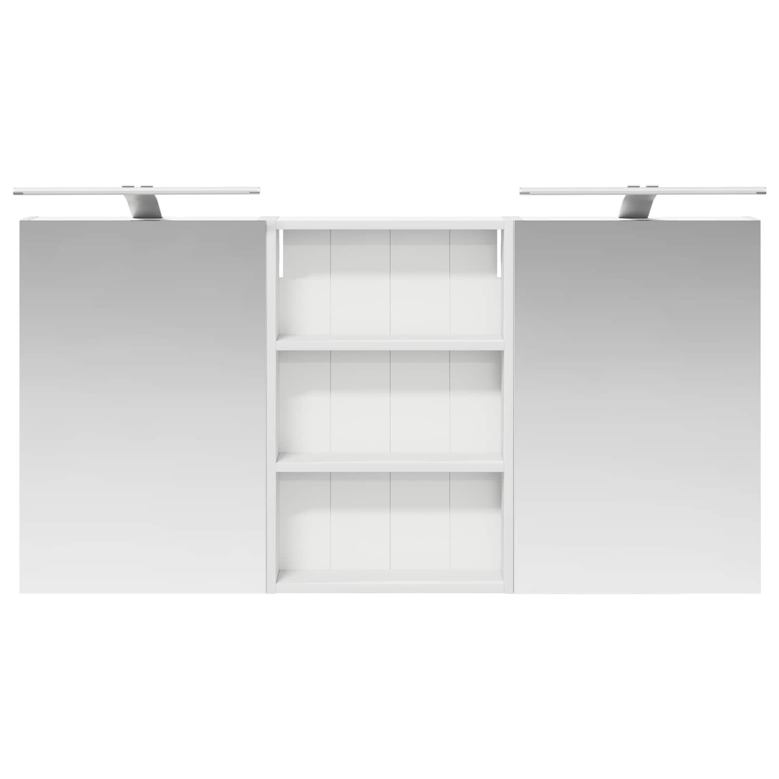 Set ormarića za kupaonicu s policom 3 pcs 120 x 10,5 x 60,5 cm