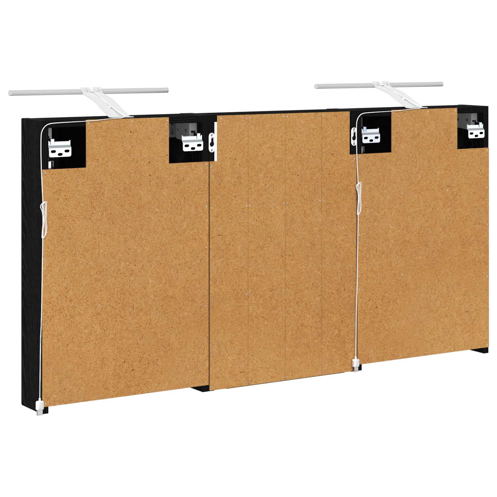 Set ormarića za kupaonicu s policom 3 pcs 120 x 10,5 x 60,5 cm