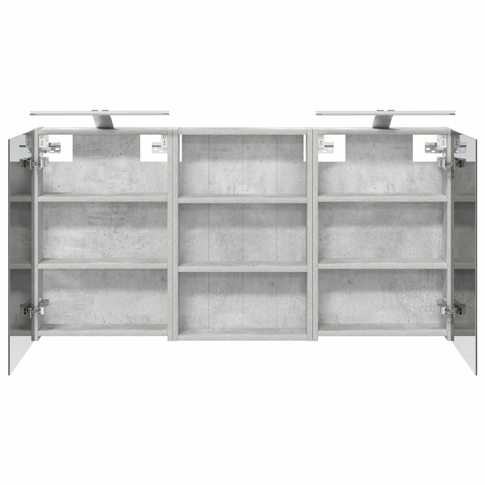 Set ormarića za kupaonicu s policom 3 pcs 120 x 10,5 x 60,5 cm