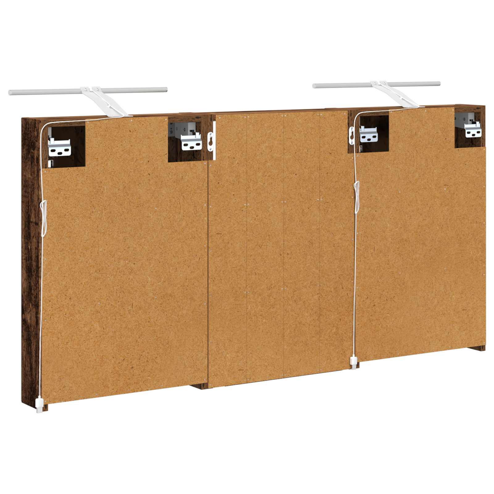 Set ormarića za kupaonicu s policom 3 pcs 120 x 10,5 x 60,5 cm