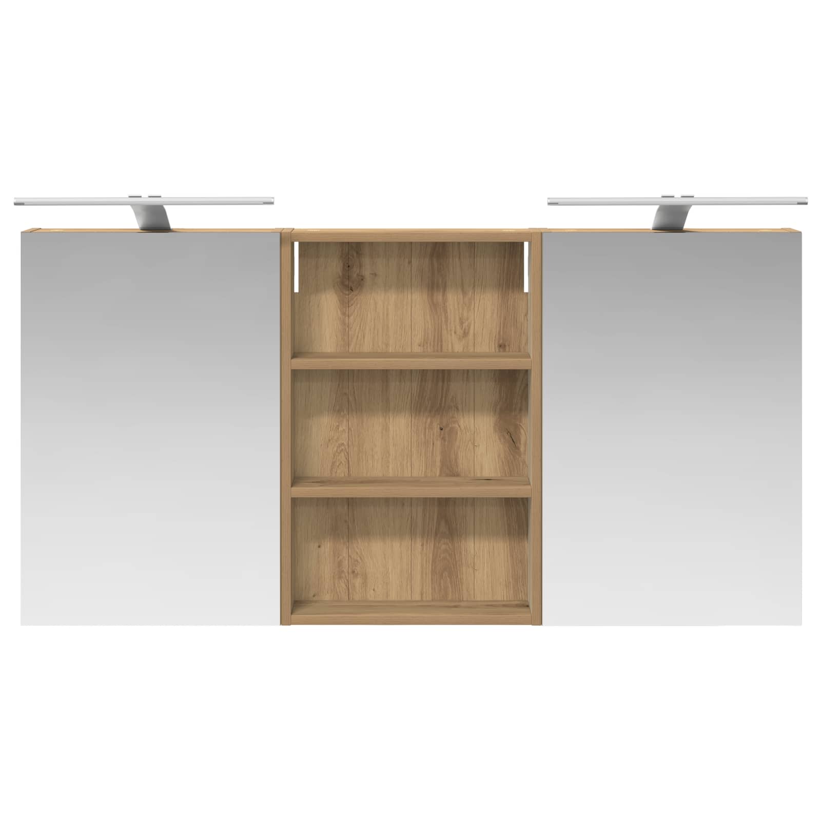 Set ormarića za kupaonicu s policom 3 pcs 120 x 10,5 x 60,5 cm