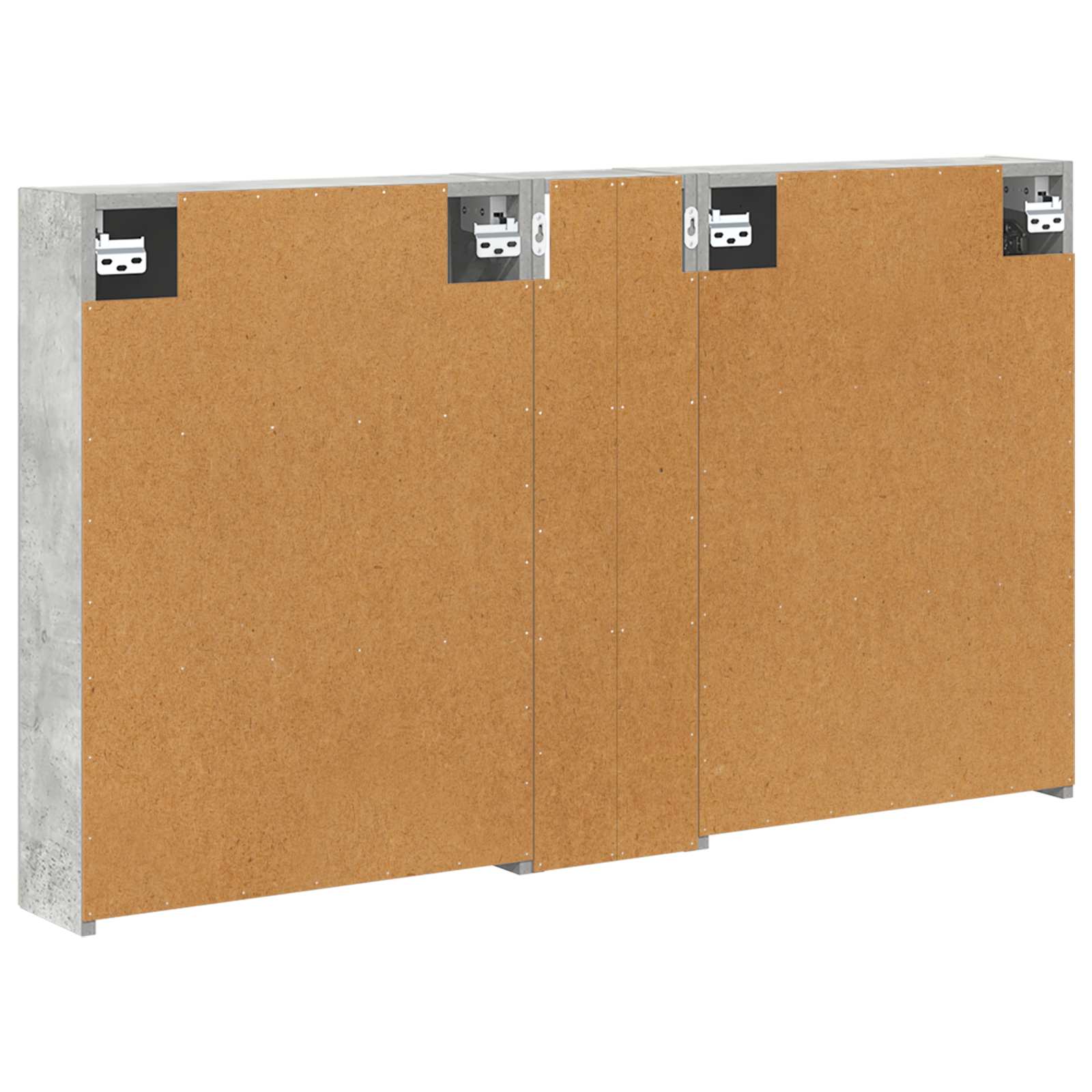 Set ormarića za kupaonicu s policom 3 pcs 120 x 14,5 x 70 cm