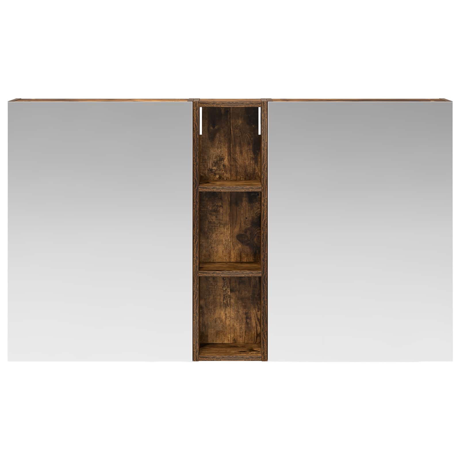 Set ormarića za kupaonicu s policom 3 pcs 120 x 14,5 x 70 cm