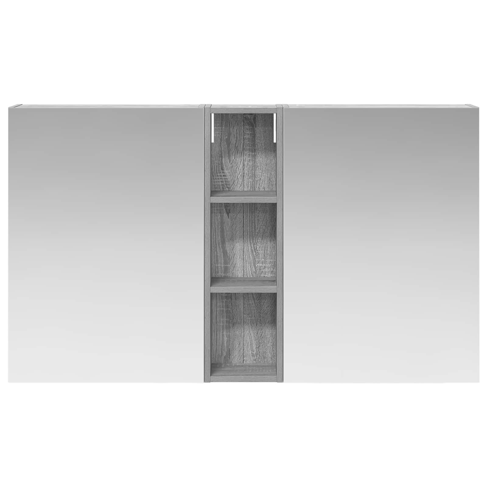 Set ormarića za kupaonicu s policom 3 pcs 120 x 14,5 x 70 cm