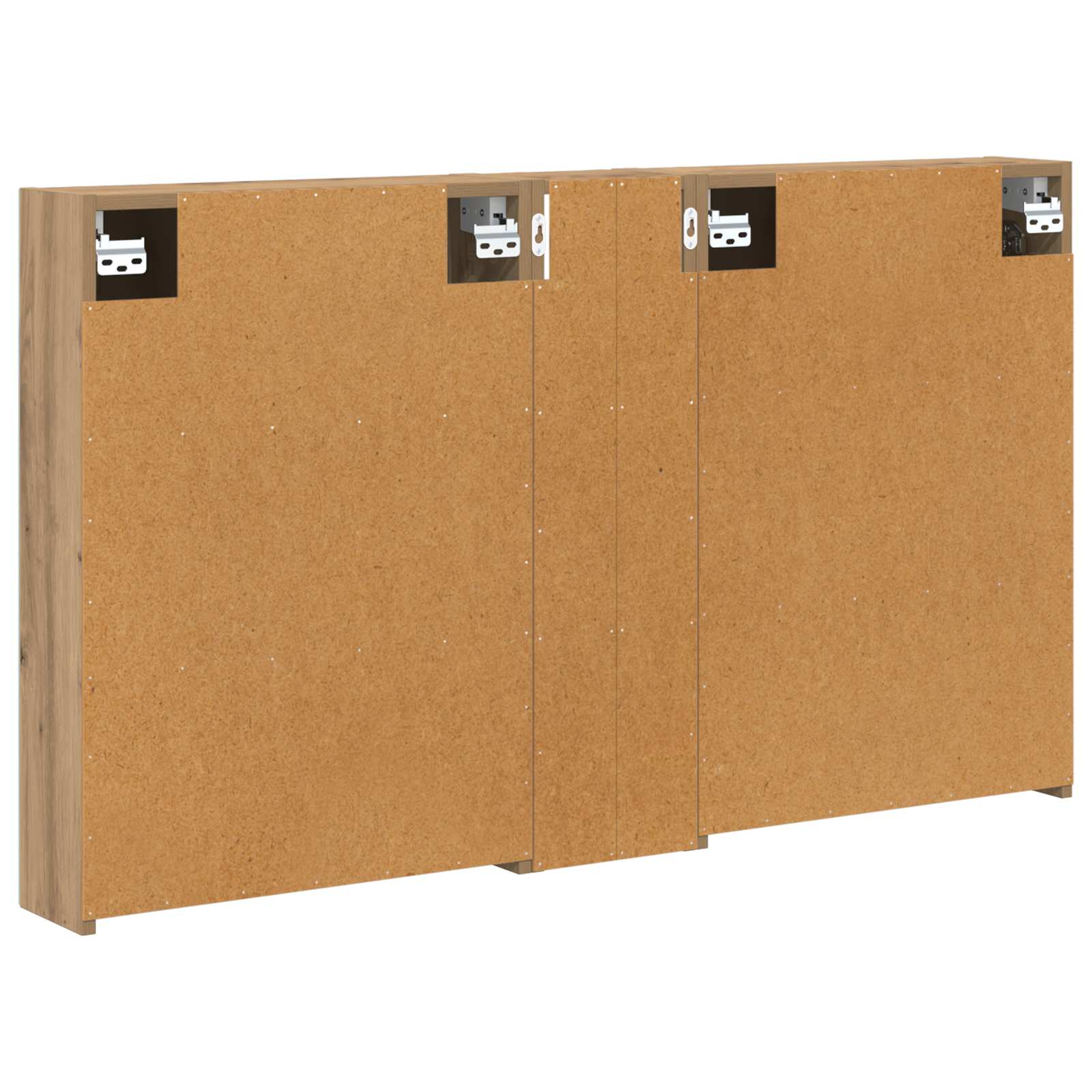 Set ormarića za kupaonicu s policom 3 pcs 120 x 14,5 x 70 cm