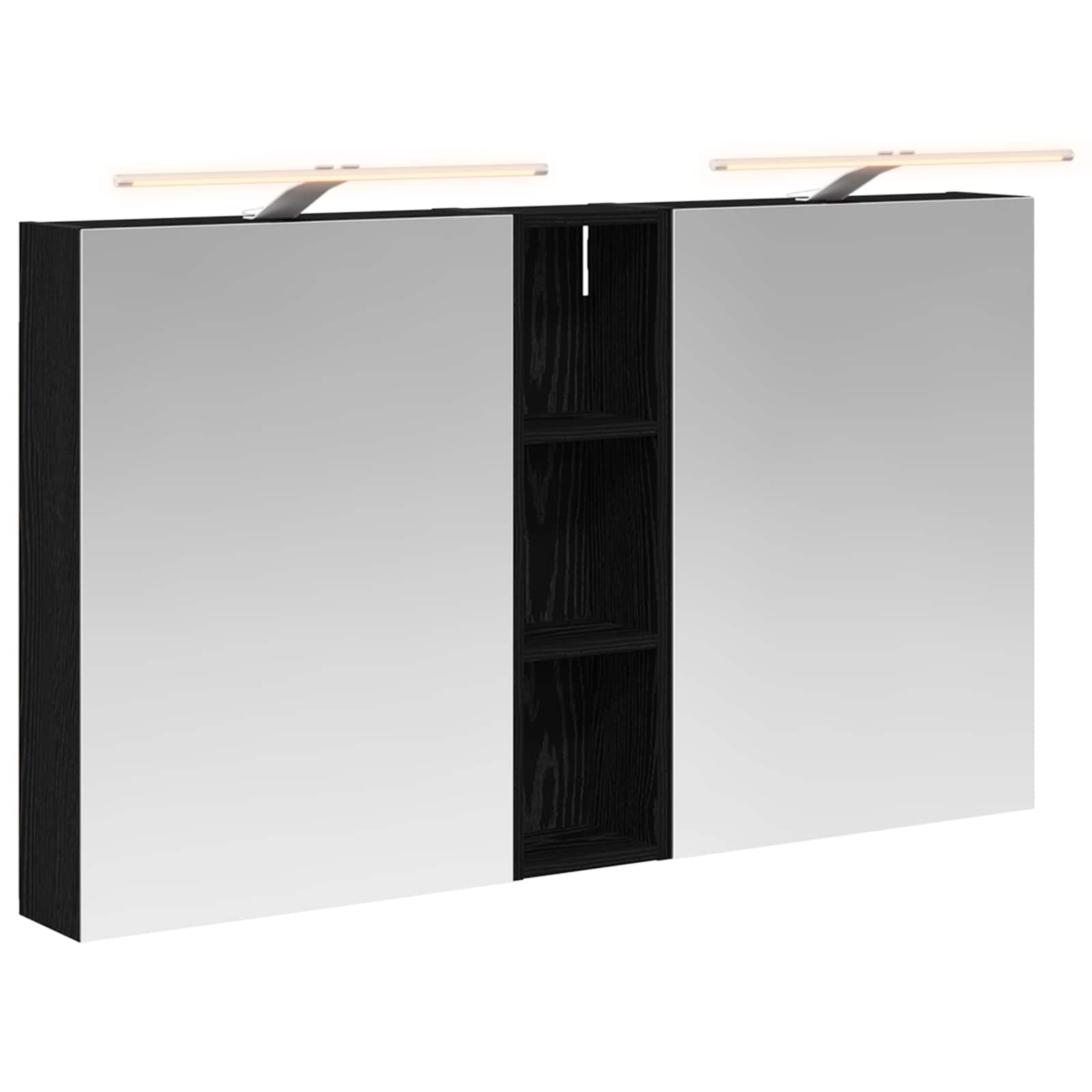 Set ormarića za kupaonicu s policom 3 pcs 120 x 14,5 x 70 cm