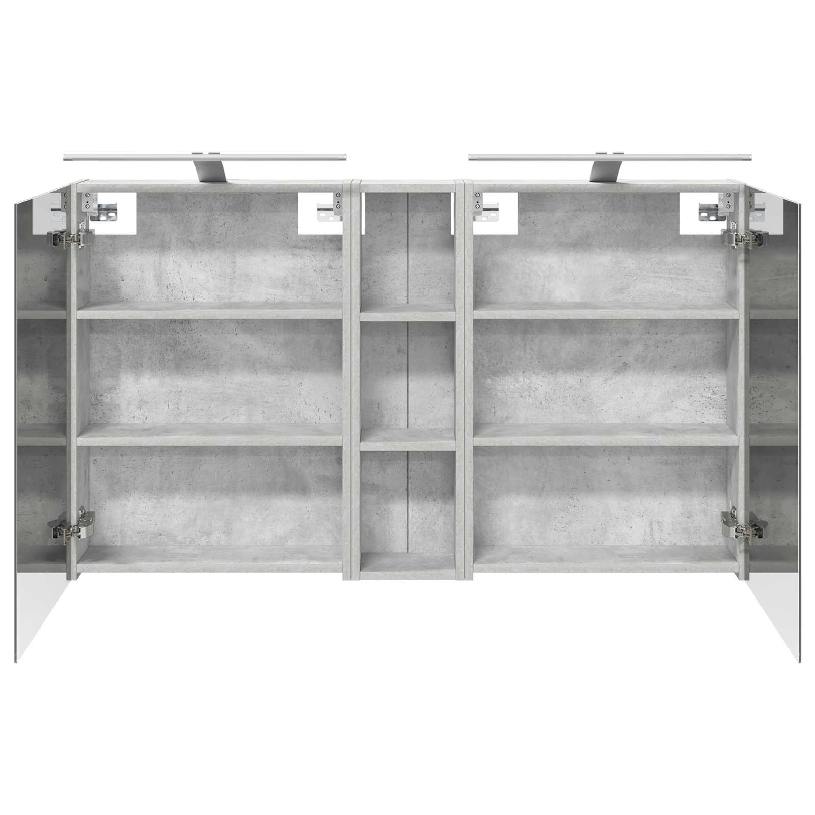 Set ormarića za kupaonicu s policom 3 pcs 120 x 14,5 x 70 cm