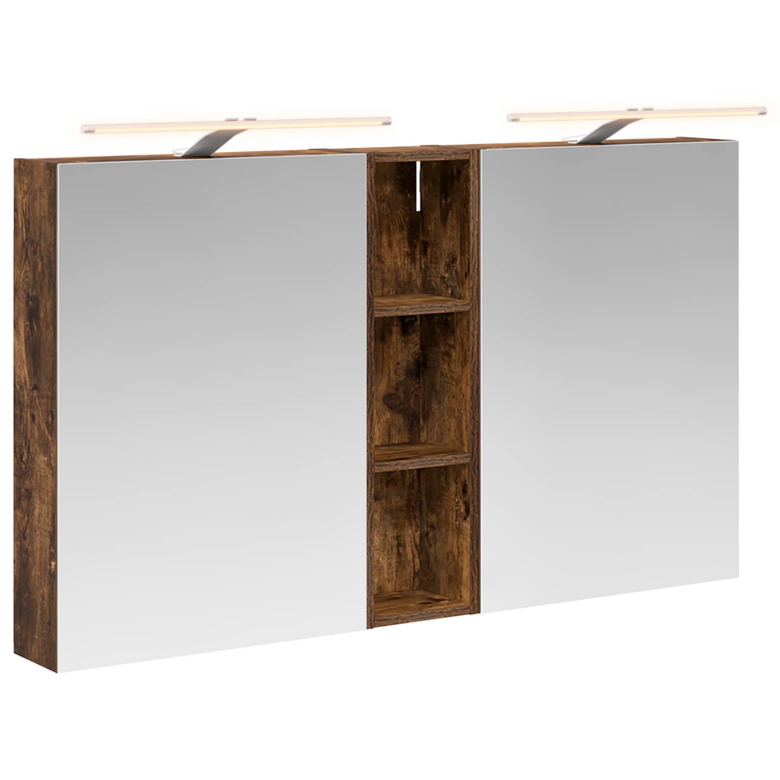 Set ormarića za kupaonicu s policom 3 pcs 120 x 14,5 x 70 cm