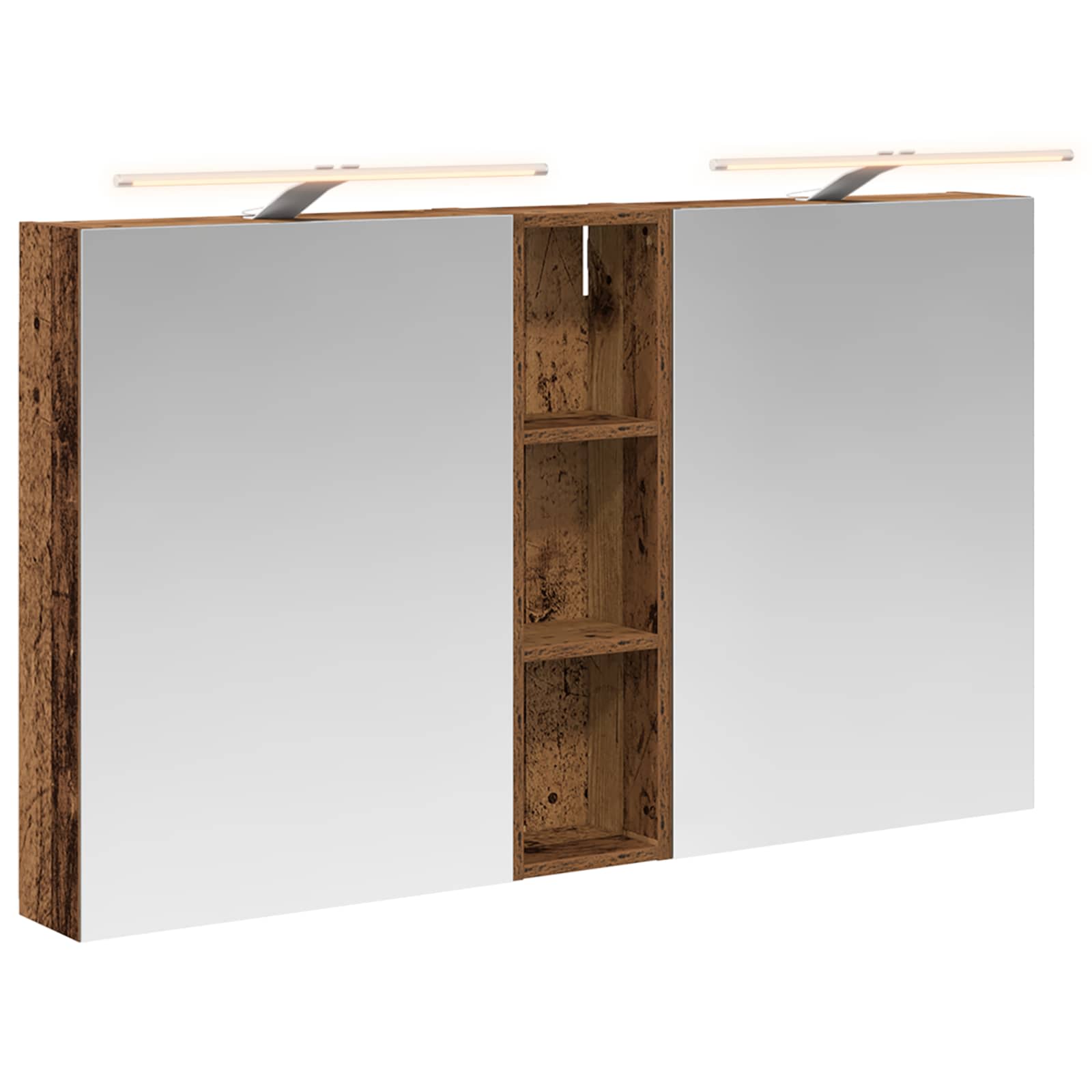 Set ormarića za kupaonicu s policom 3 pcs 120 x 14,5 x 70 cm