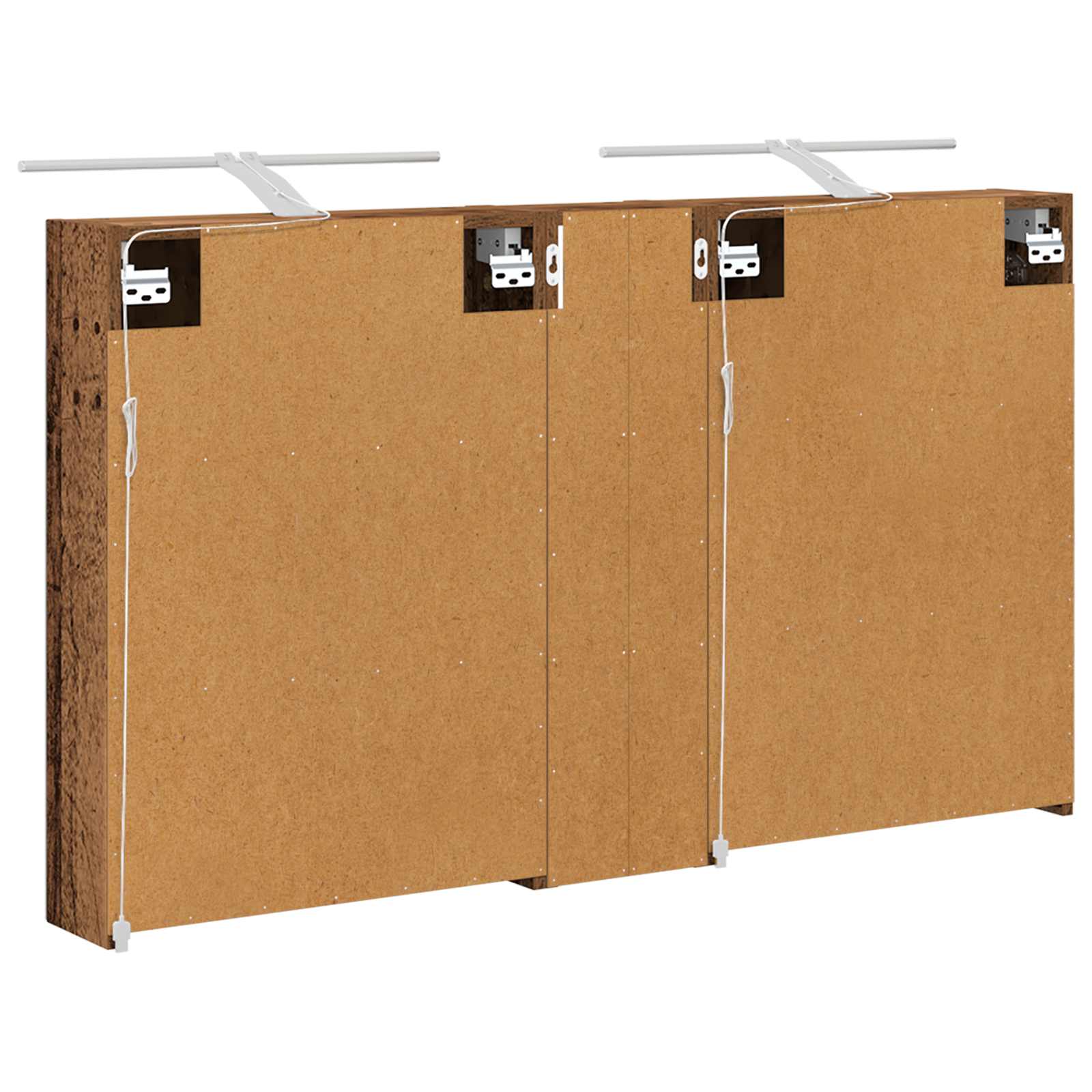 Set ormarića za kupaonicu s policom 3 pcs 120 x 14,5 x 70 cm