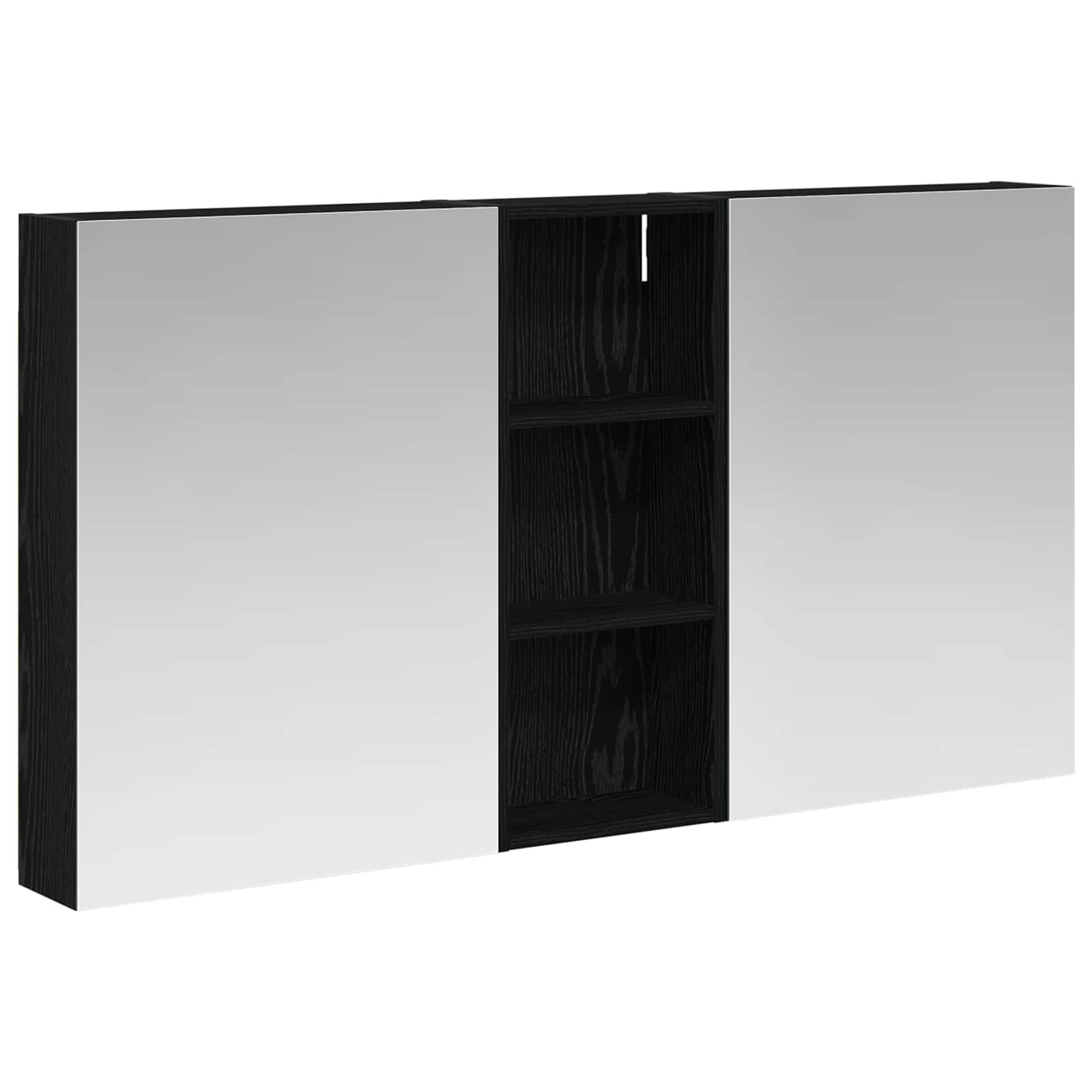 Set ormarića za kupaonicu s policom 3 pcs 130 x 14,5 x 70 cm