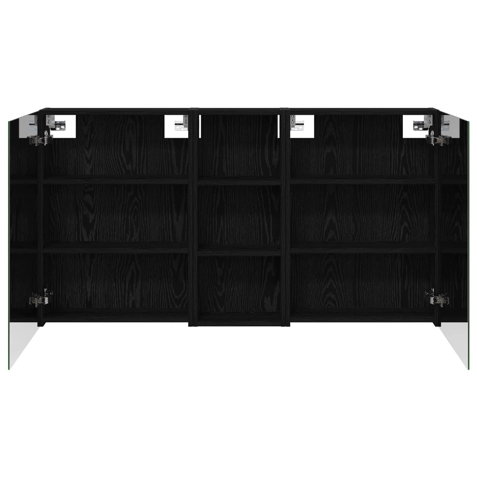 Set ormarića za kupaonicu s policom 3 pcs 130 x 14,5 x 70 cm