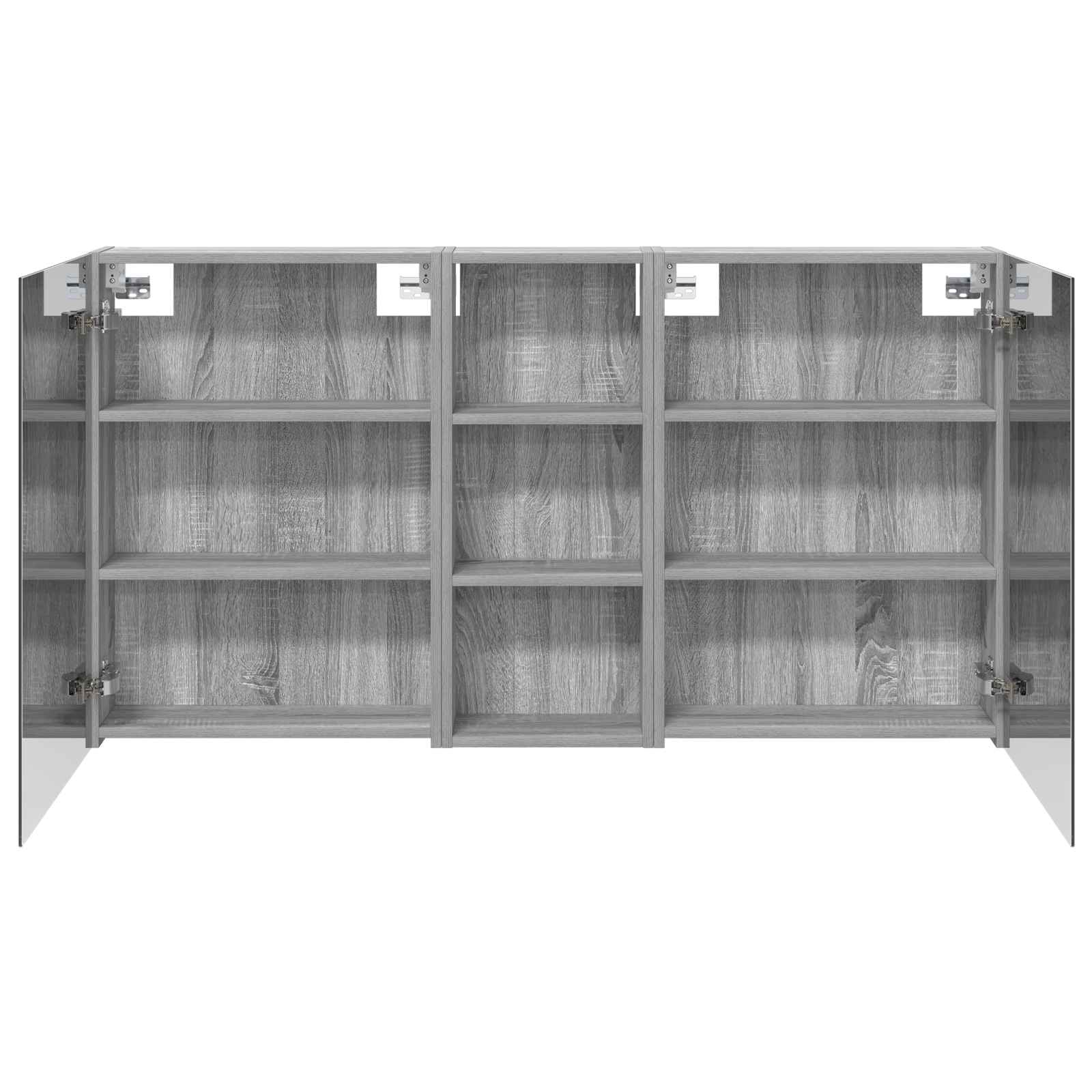 Set ormarića za kupaonicu s policom 3 pcs 130 x 14,5 x 70 cm