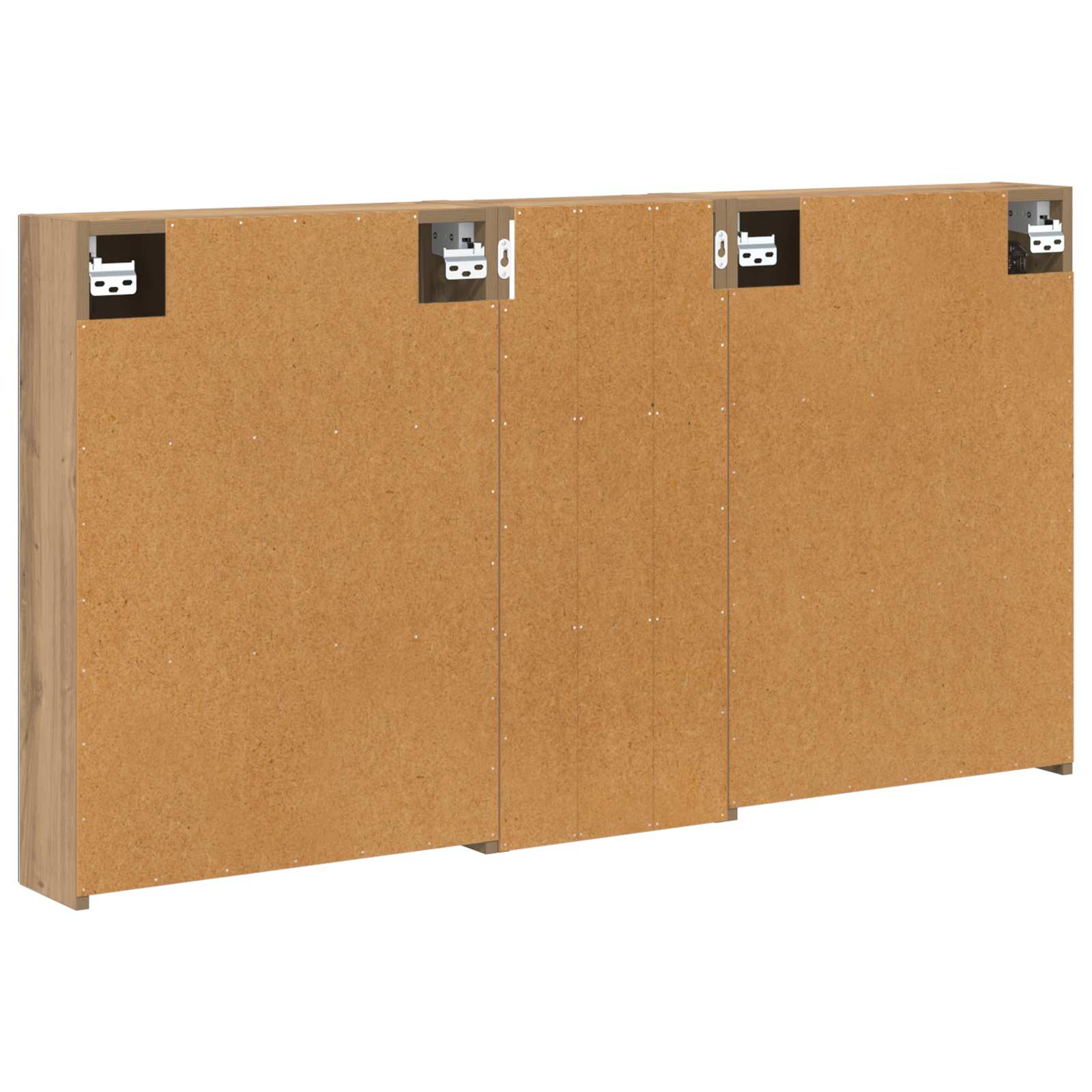 Set ormarića za kupaonicu s policom 3 pcs 130 x 14,5 x 70 cm