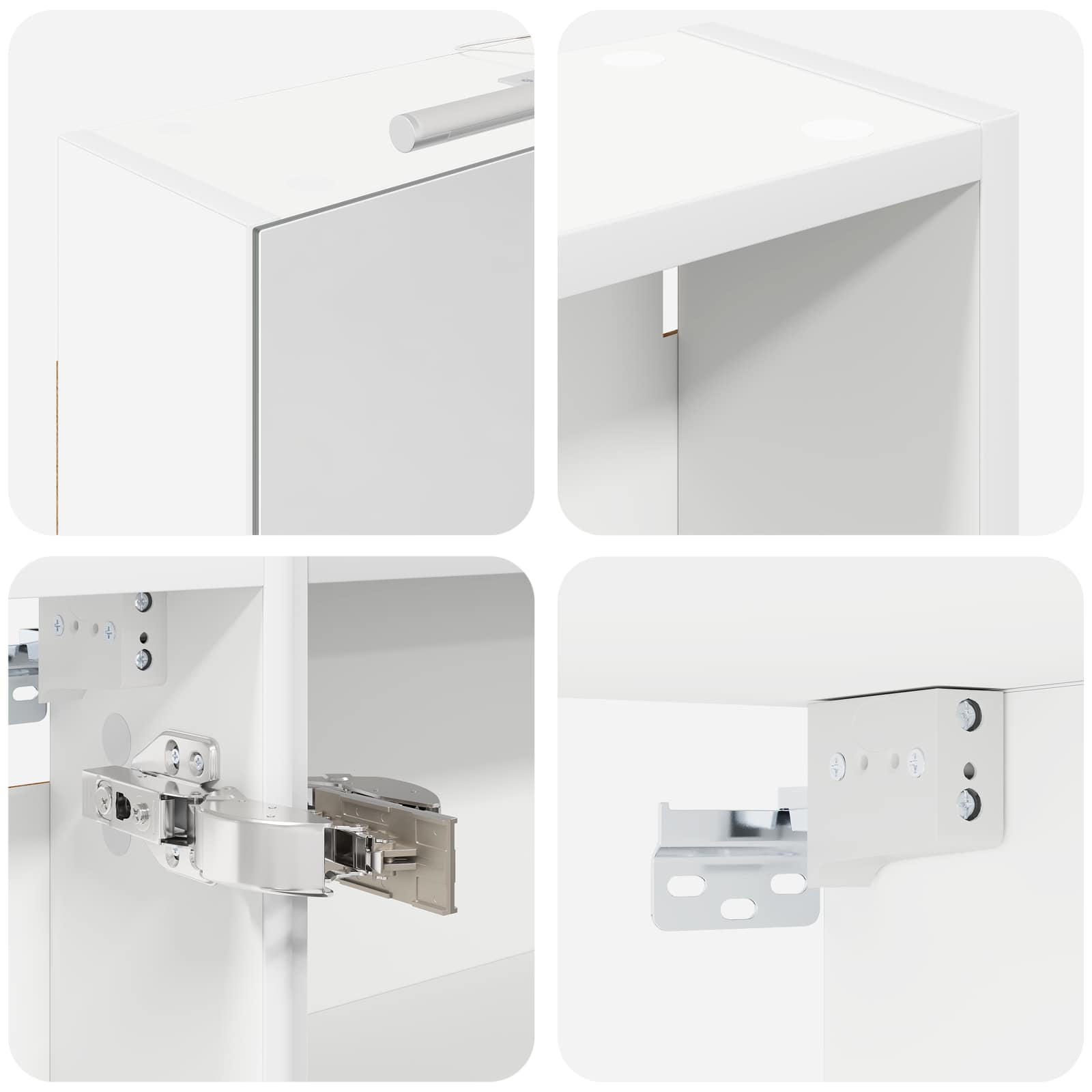 Set ormarića za kupaonicu s policom 3 pcs 130 x 14,5 x 70 cm